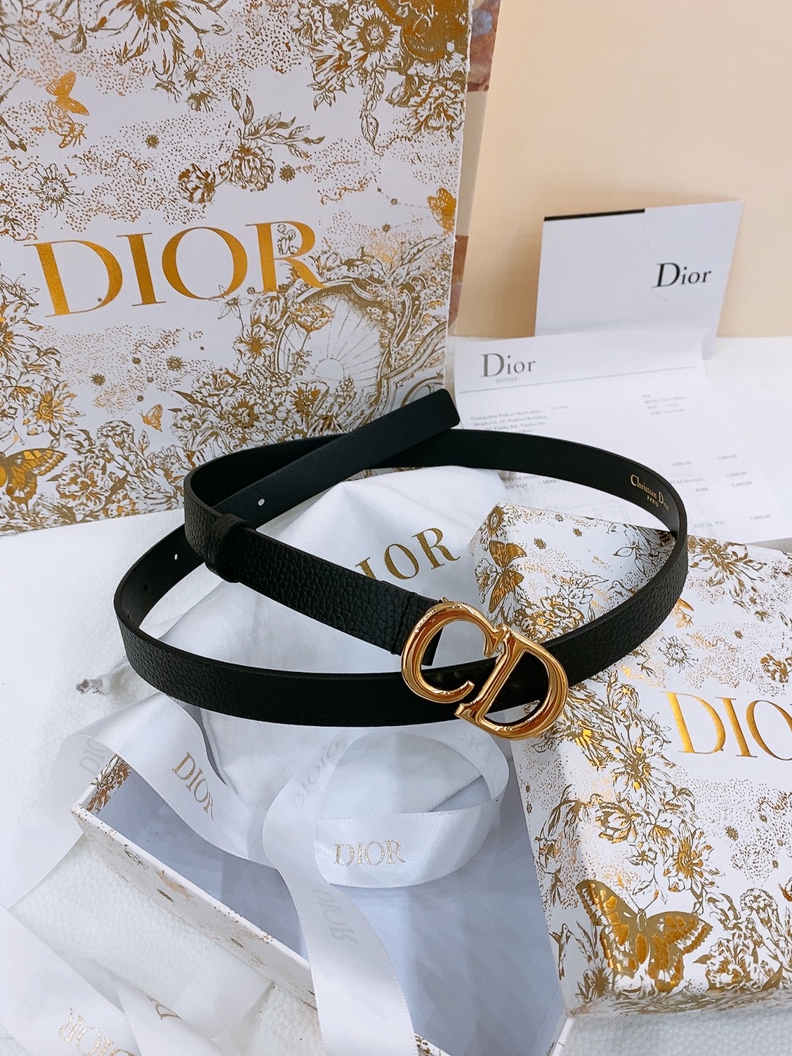 Dior Female Basic Belt Cow Leather S-m-l