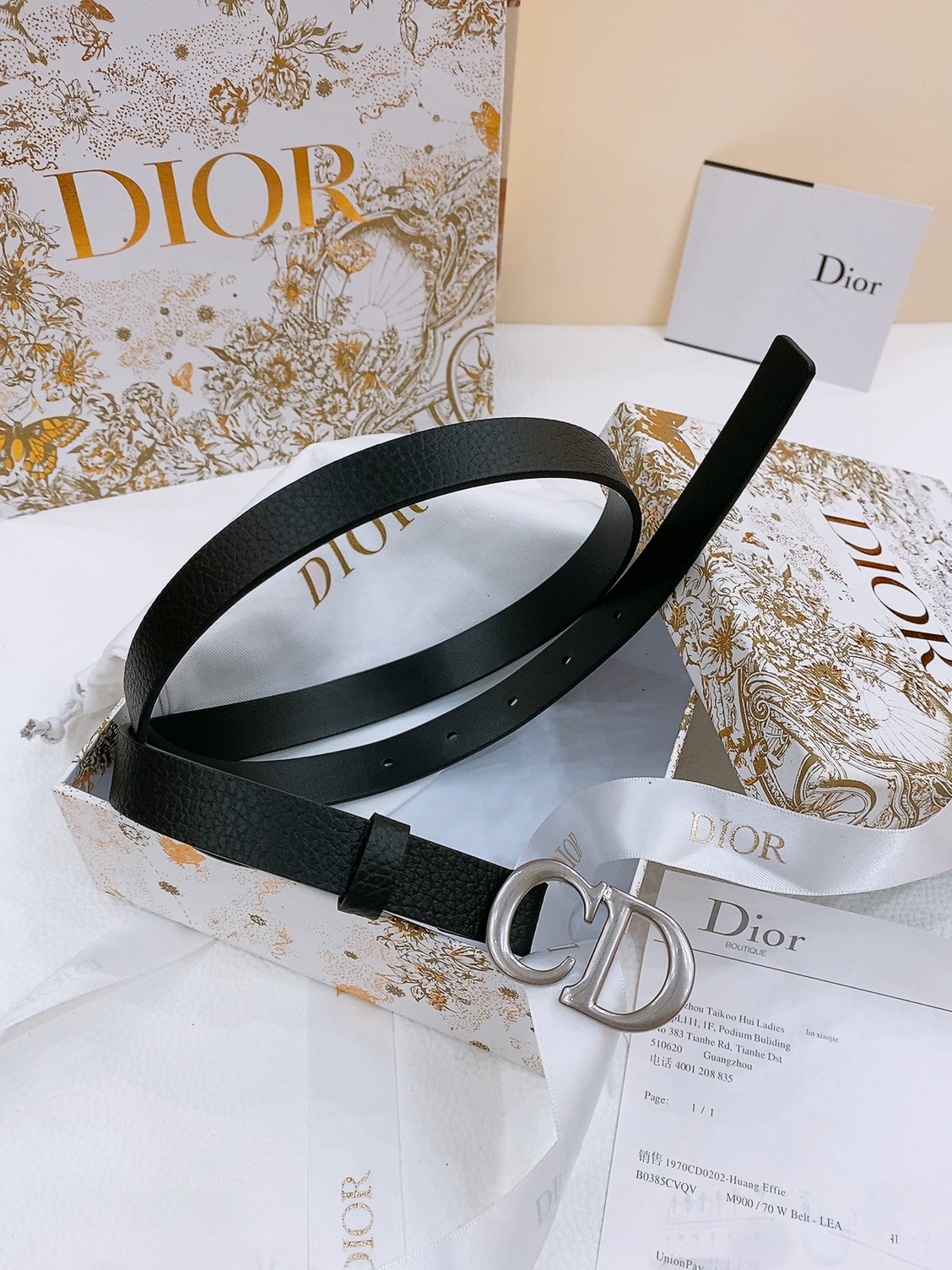 Dior Female Basic Belt Cow Leather S-m-l
