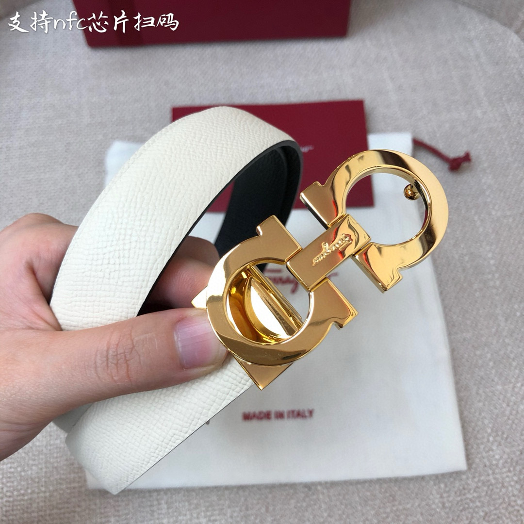 Salvatore Ferragamo Female Basic Belt Cow Leather 25mm-m