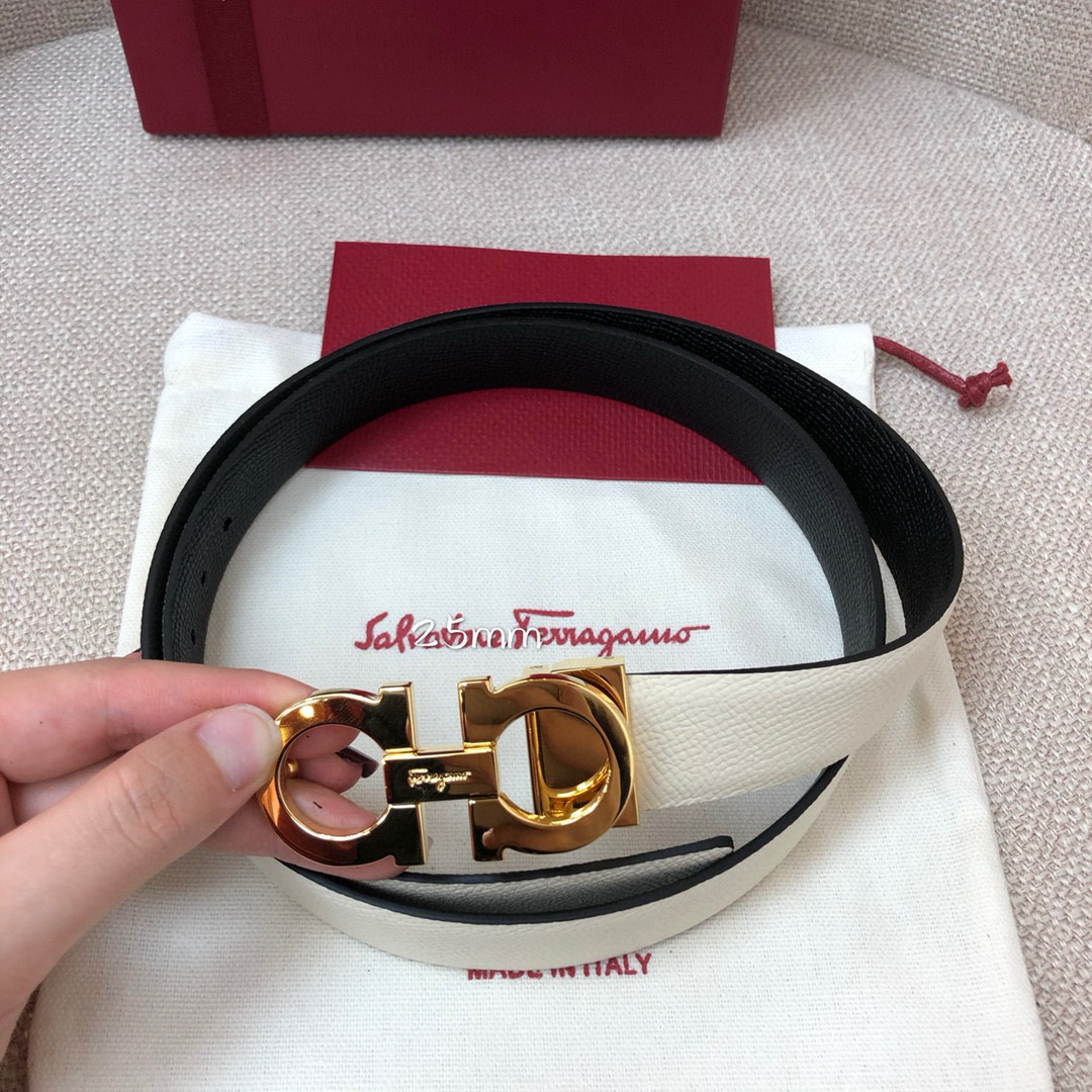 Salvatore Ferragamo Female Basic Belt Cow Leather 25mm-m