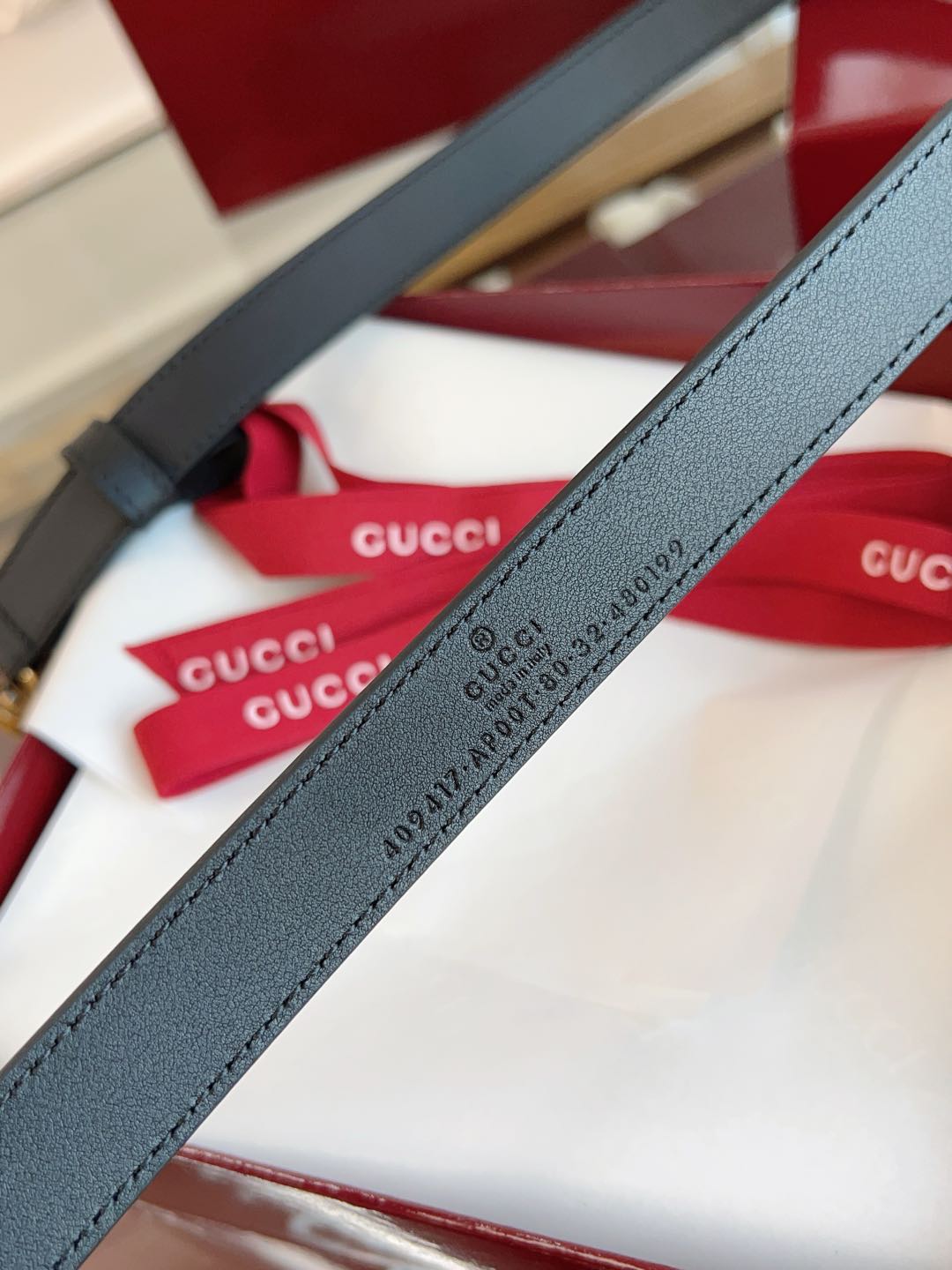 Gucci Female Basic Belt Cow Leather Brown M