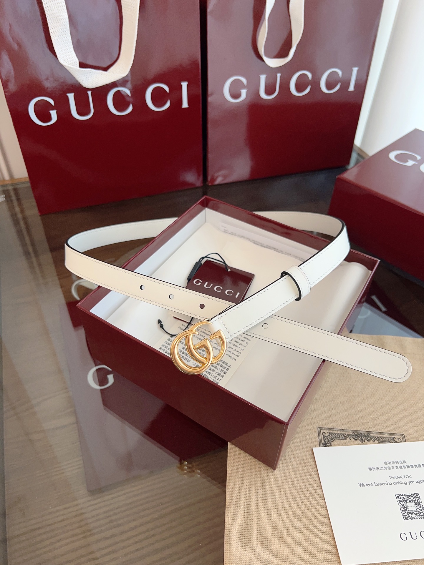 Gucci Female Basic Belt Cow Leather M-l
