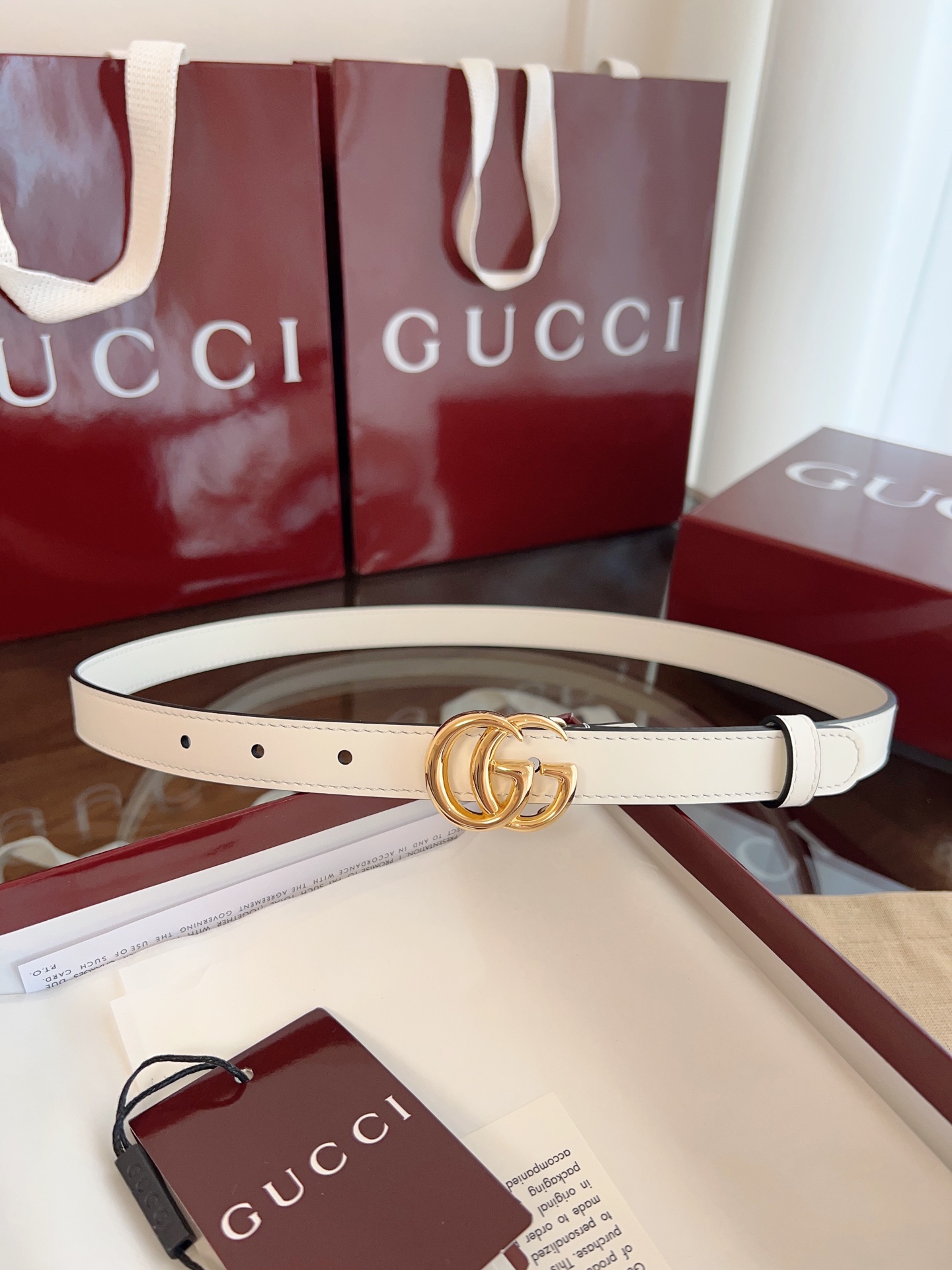 Gucci Female Basic Belt Cow Leather M-l