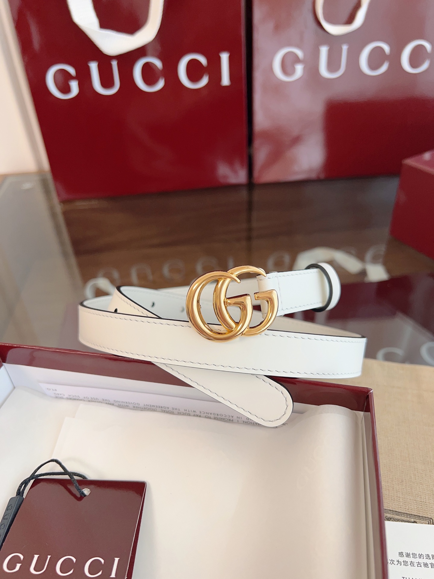 Gucci Female Basic Belt Cow Leather M-l