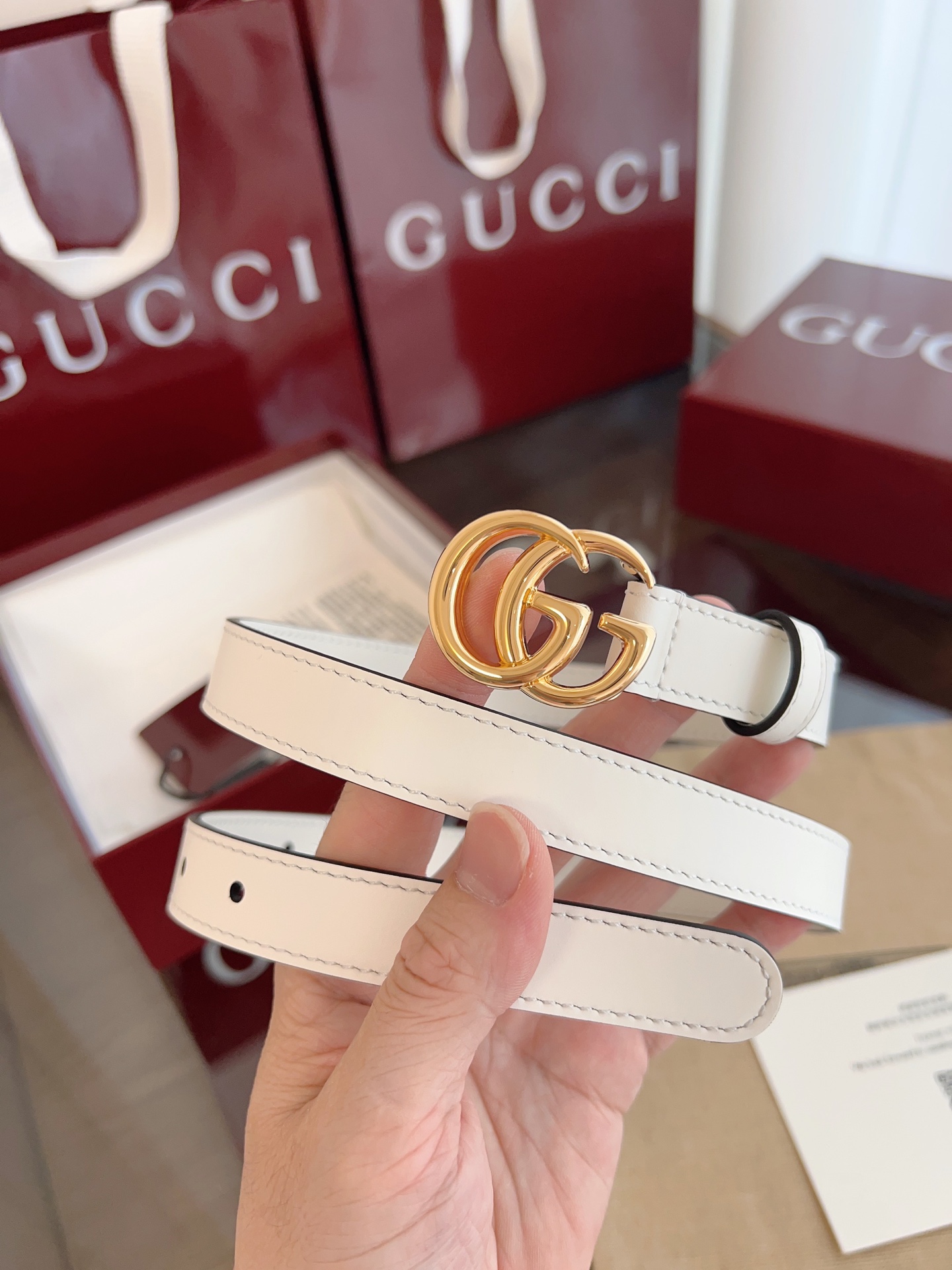 Gucci Female Basic Belt Cow Leather M-l
