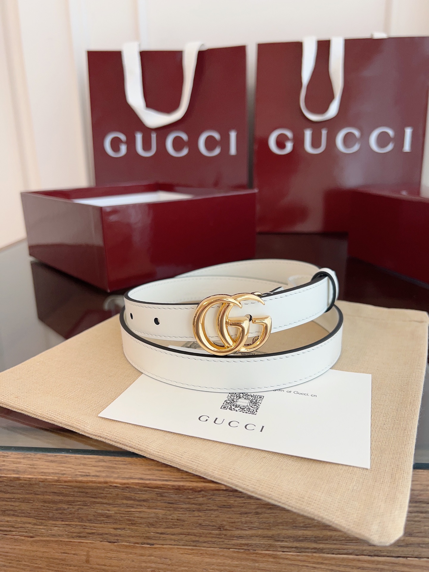 Gucci Female Basic Belt Cow Leather M-l