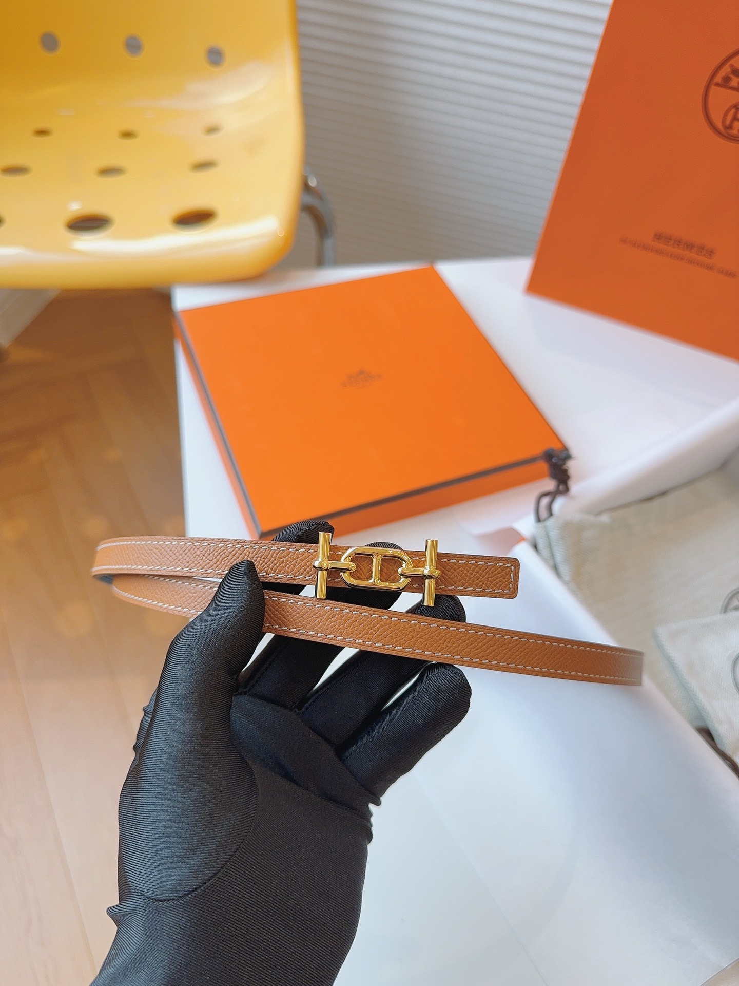 Hermès Female Basic Belt Cow Leather S-m