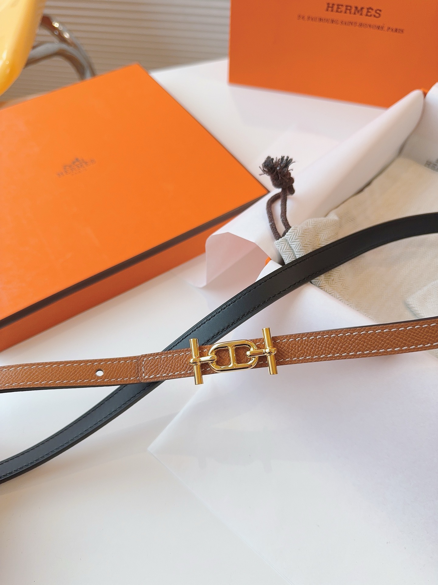 Hermès Female Basic Belt Cow Leather S-m