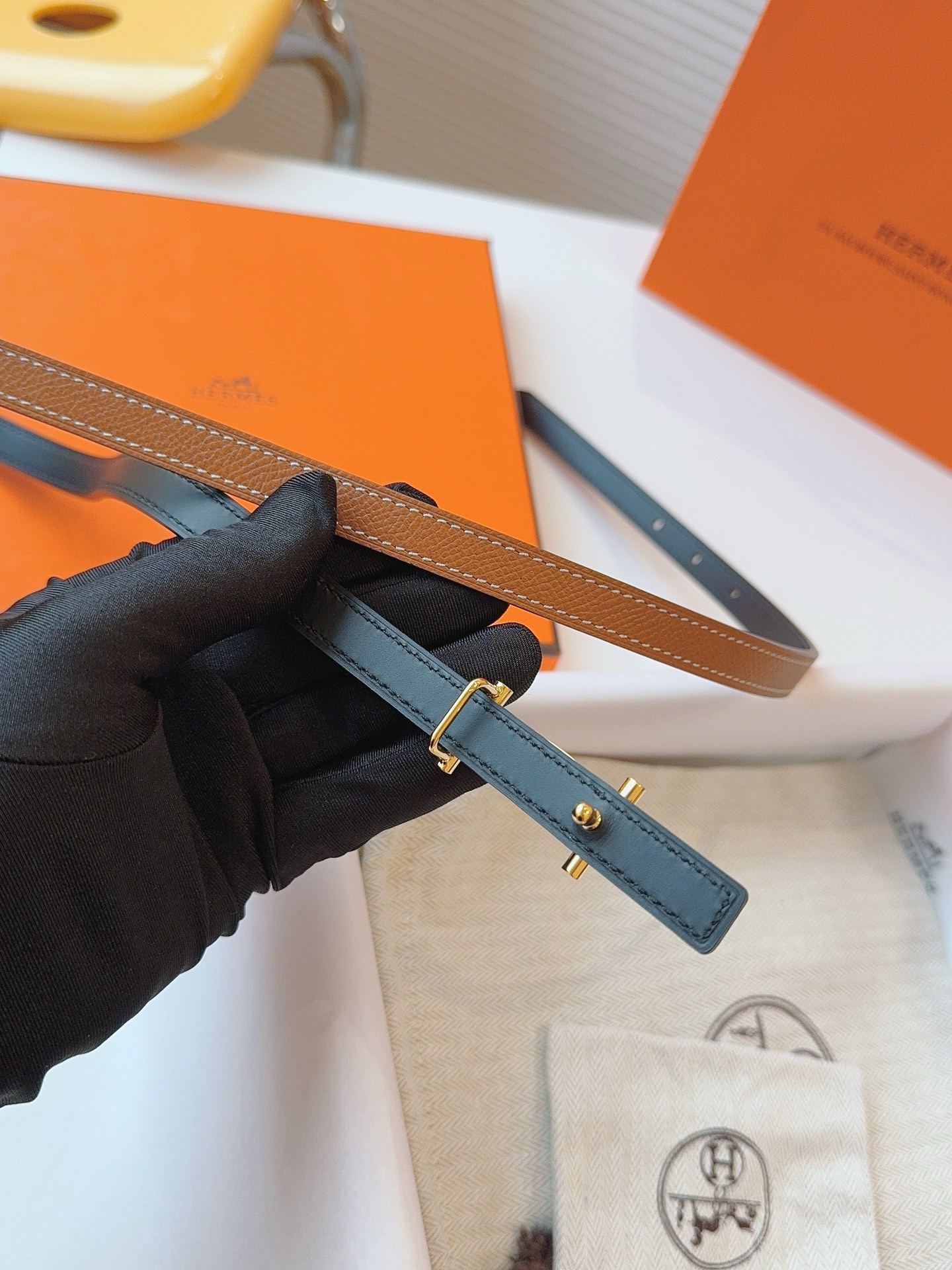 Hermès Female Basic Belt Cow Leather S-m