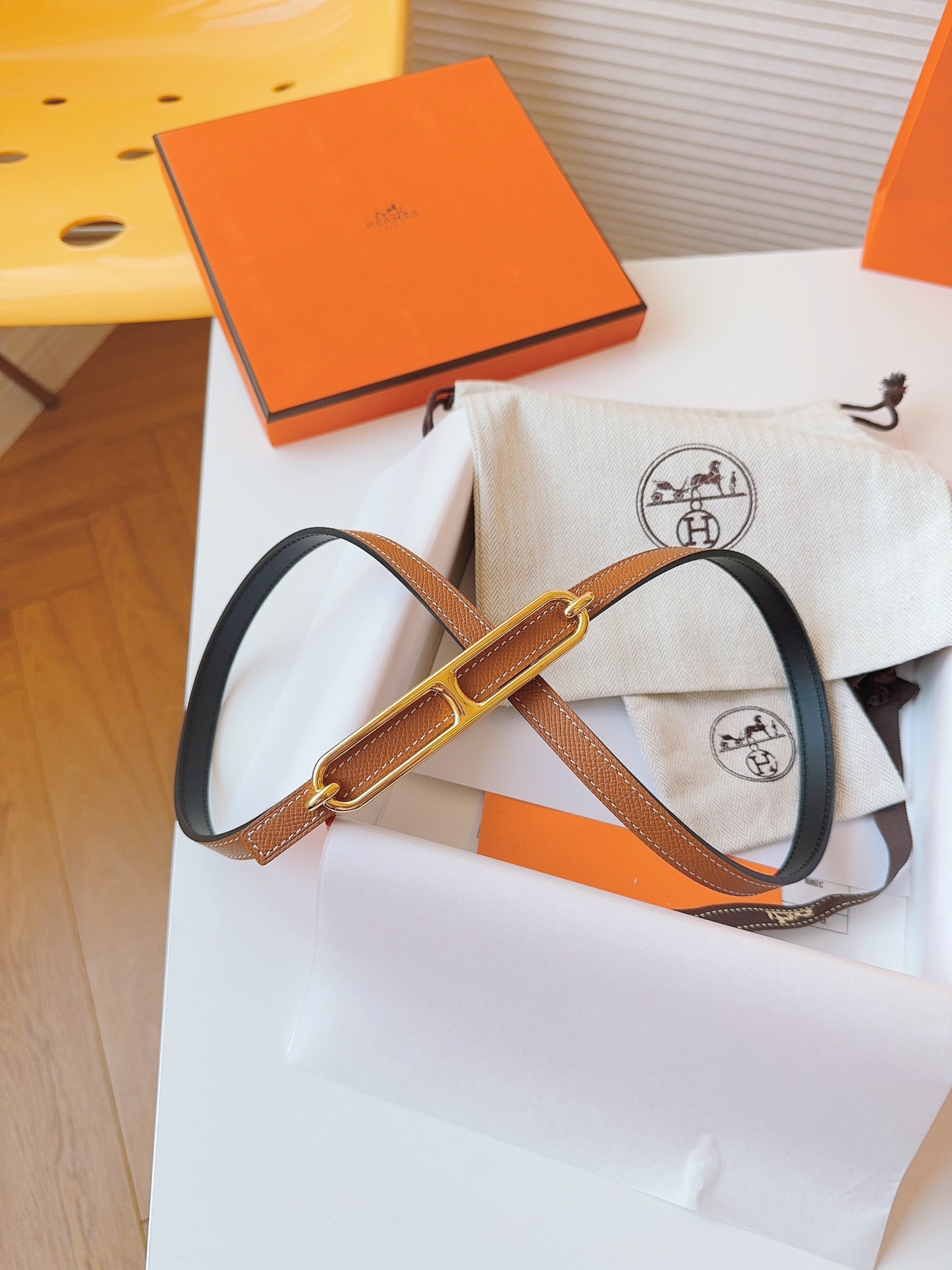 Hermès Female Basic Belt Cow Leather S-m