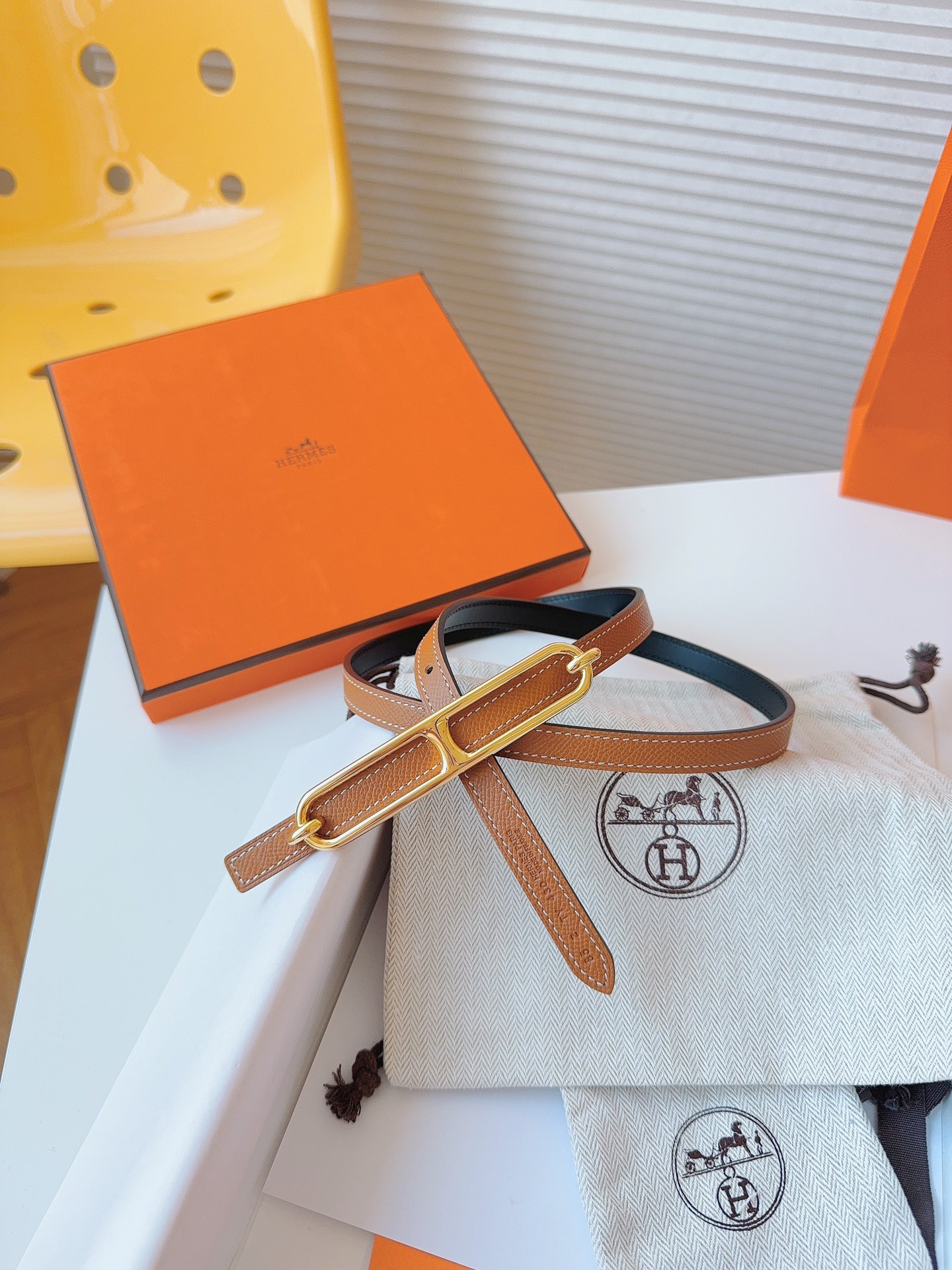 Hermès Female Basic Belt Cow Leather S-m