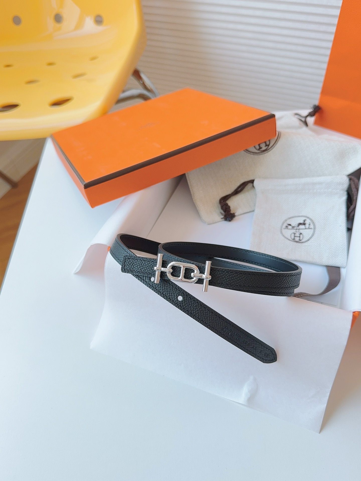 Hermès Female Basic Belt Cow Leather S-m