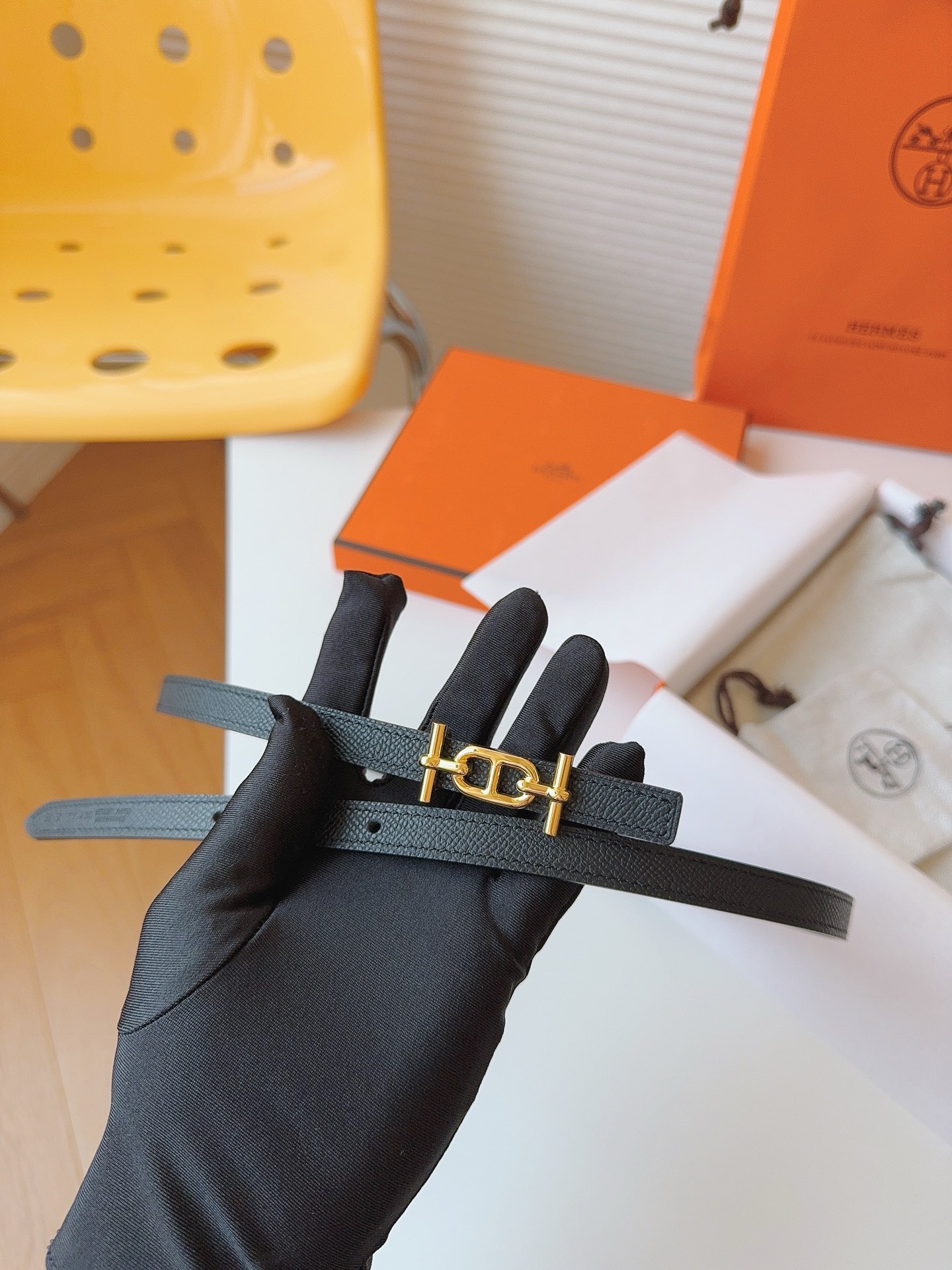 Hermès Female Basic Belt Cow Leather S-m