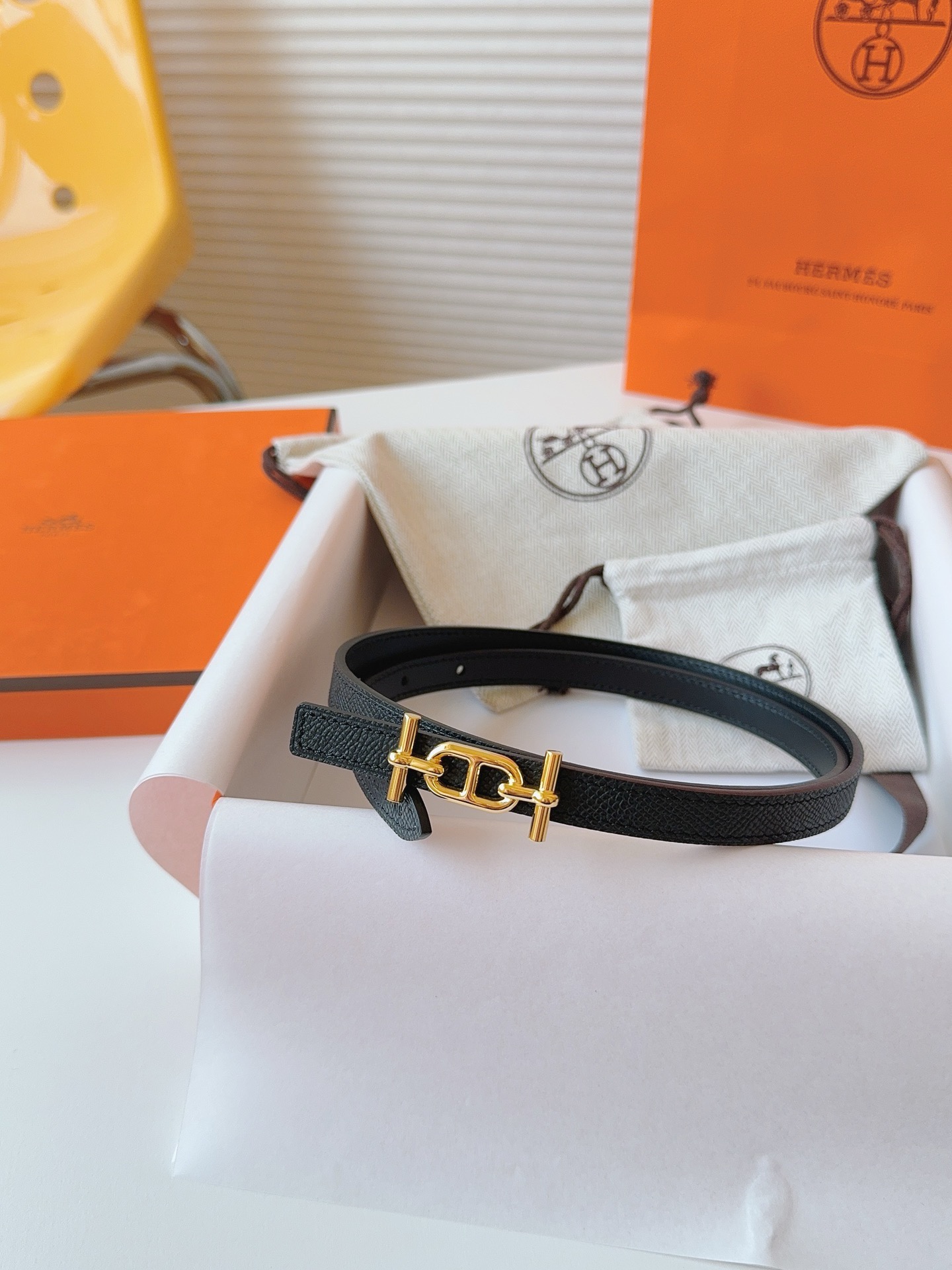 Hermès Female Basic Belt Cow Leather S-m
