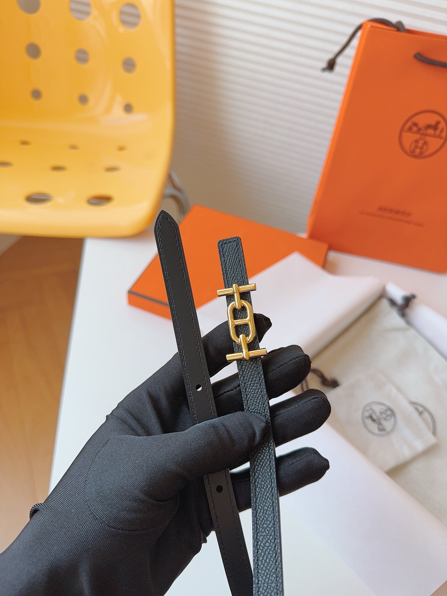 Hermès Female Basic Belt Cow Leather S-m