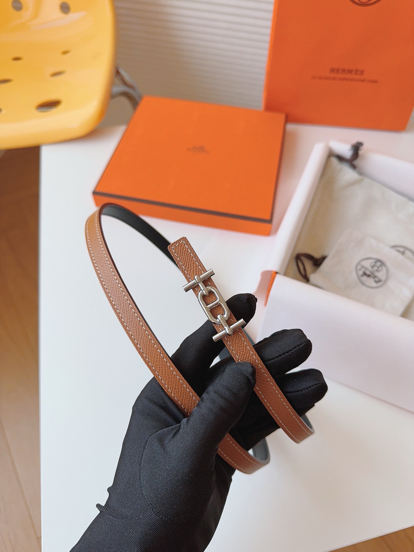 Hermès Female Basic Belt Cow Leather S-m