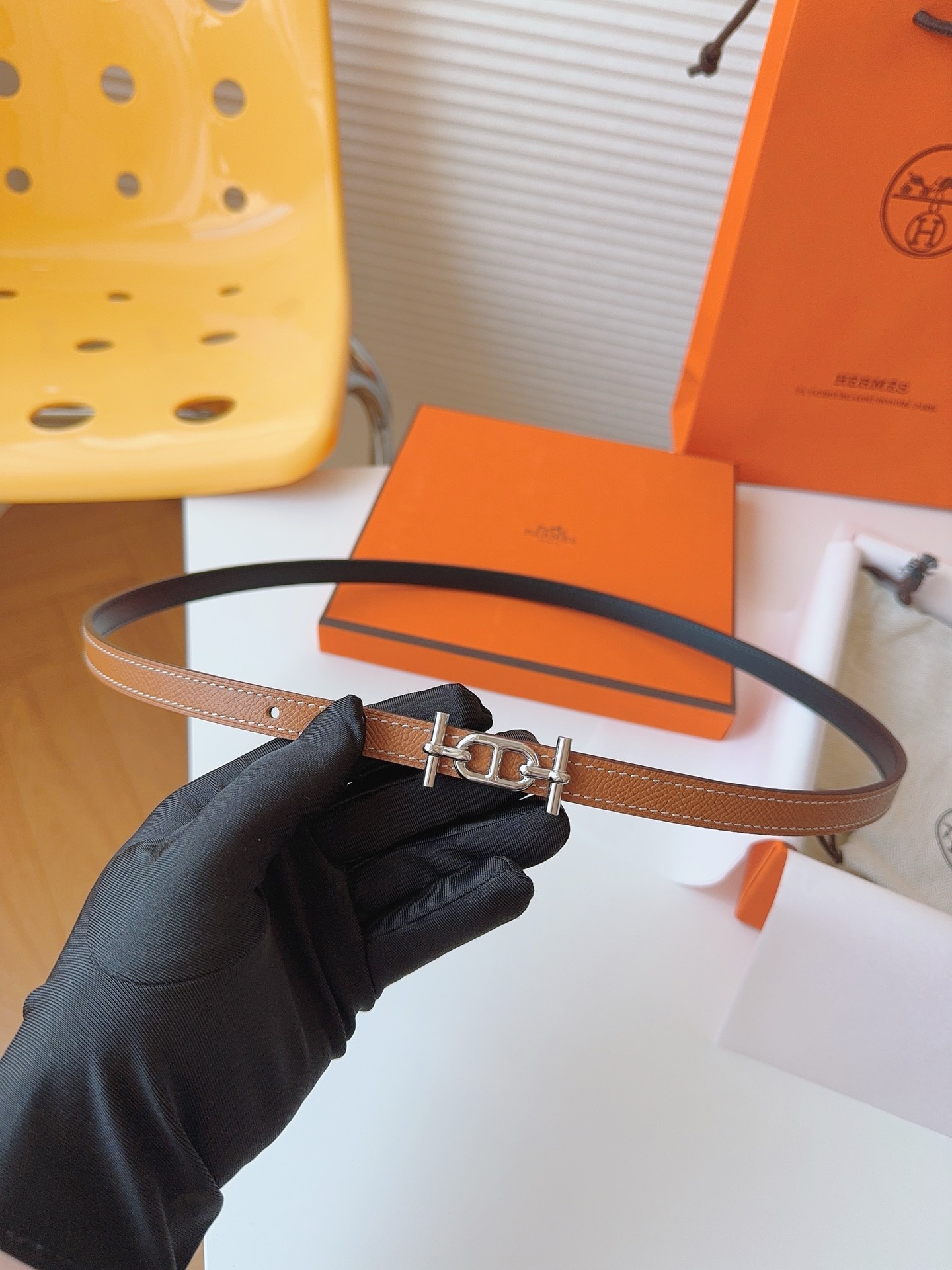 Hermès Female Basic Belt Cow Leather S-m