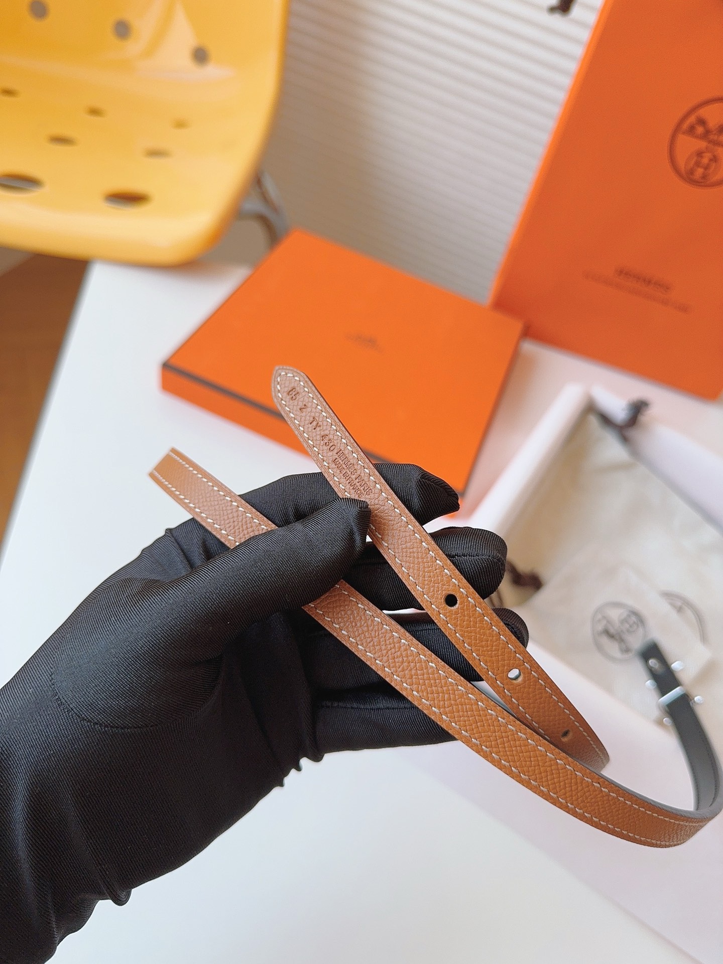 Hermès Female Basic Belt Cow Leather S-m