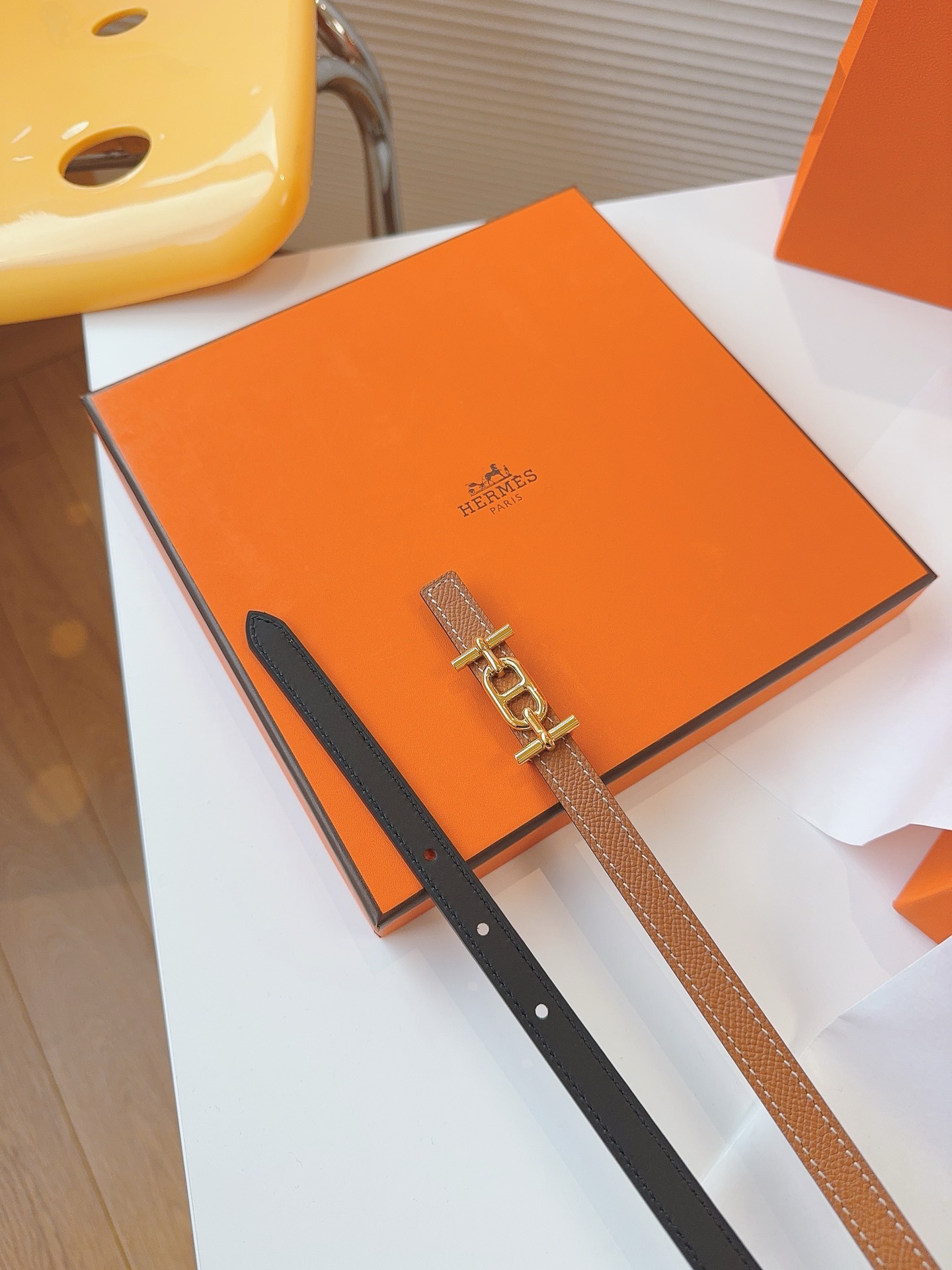 Hermès Female Basic Belt Cow Leather S-m