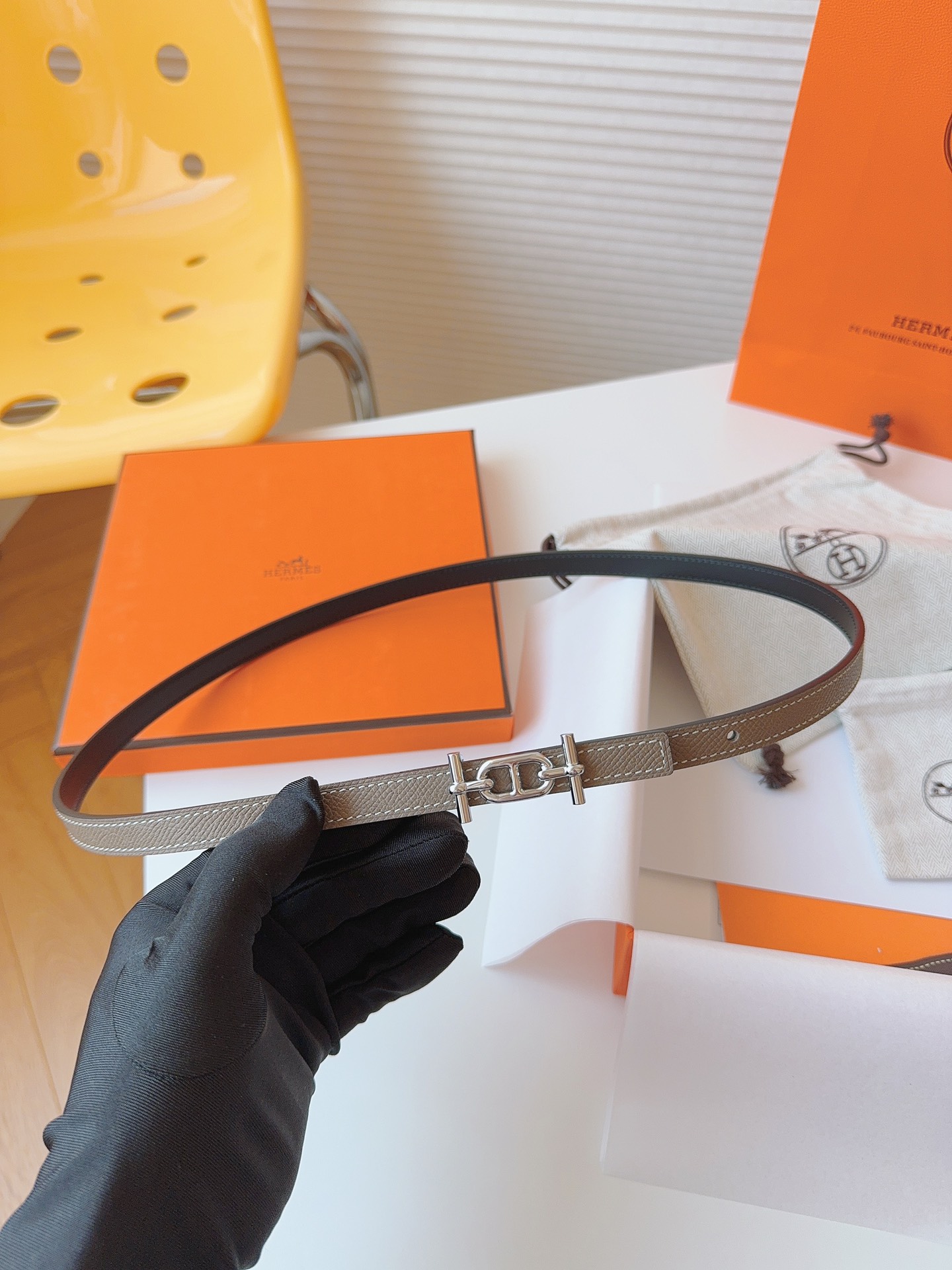 Hermès Female Basic Belt Cow Leather S-m