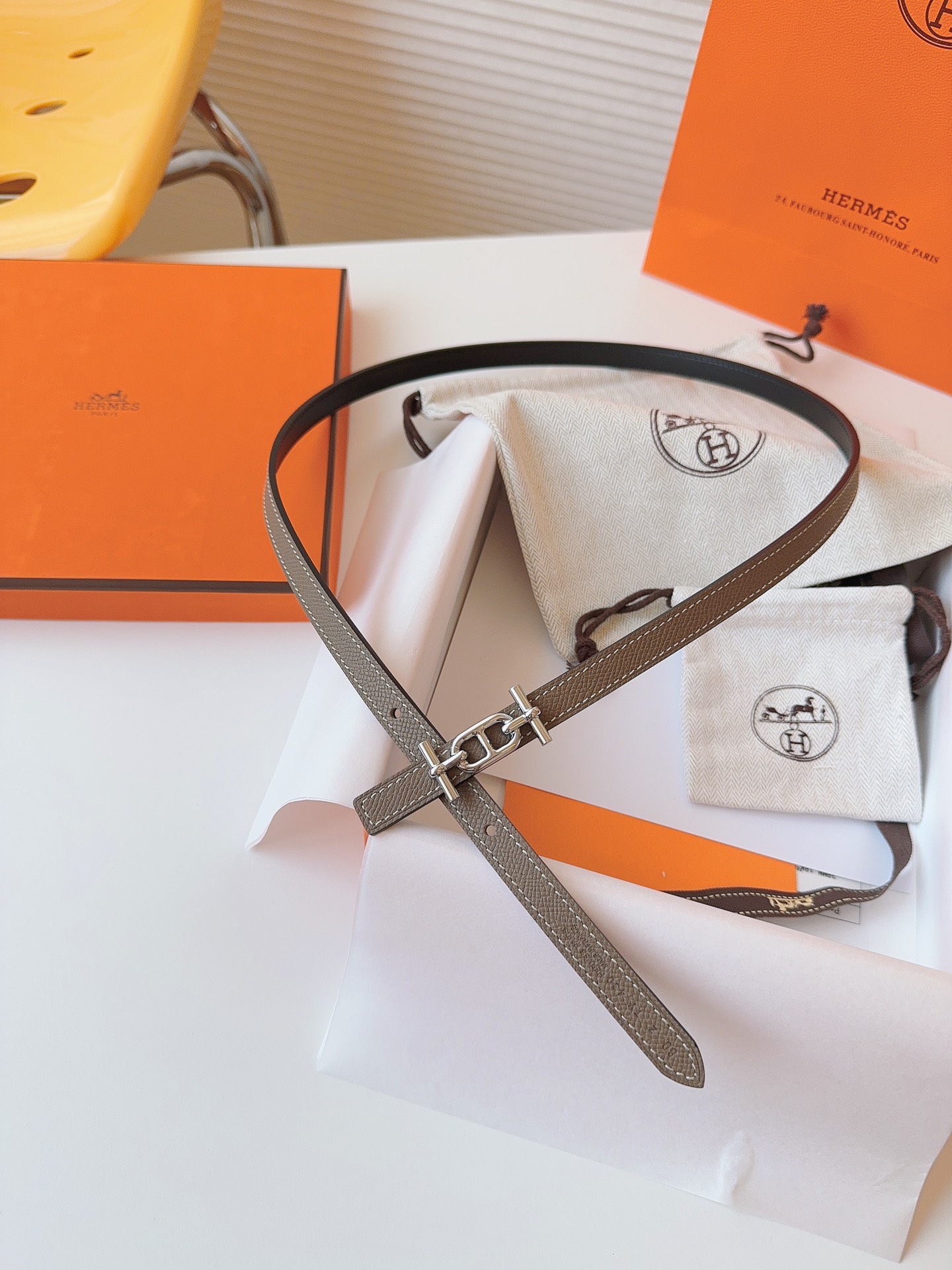 Hermès Female Basic Belt Cow Leather S-m