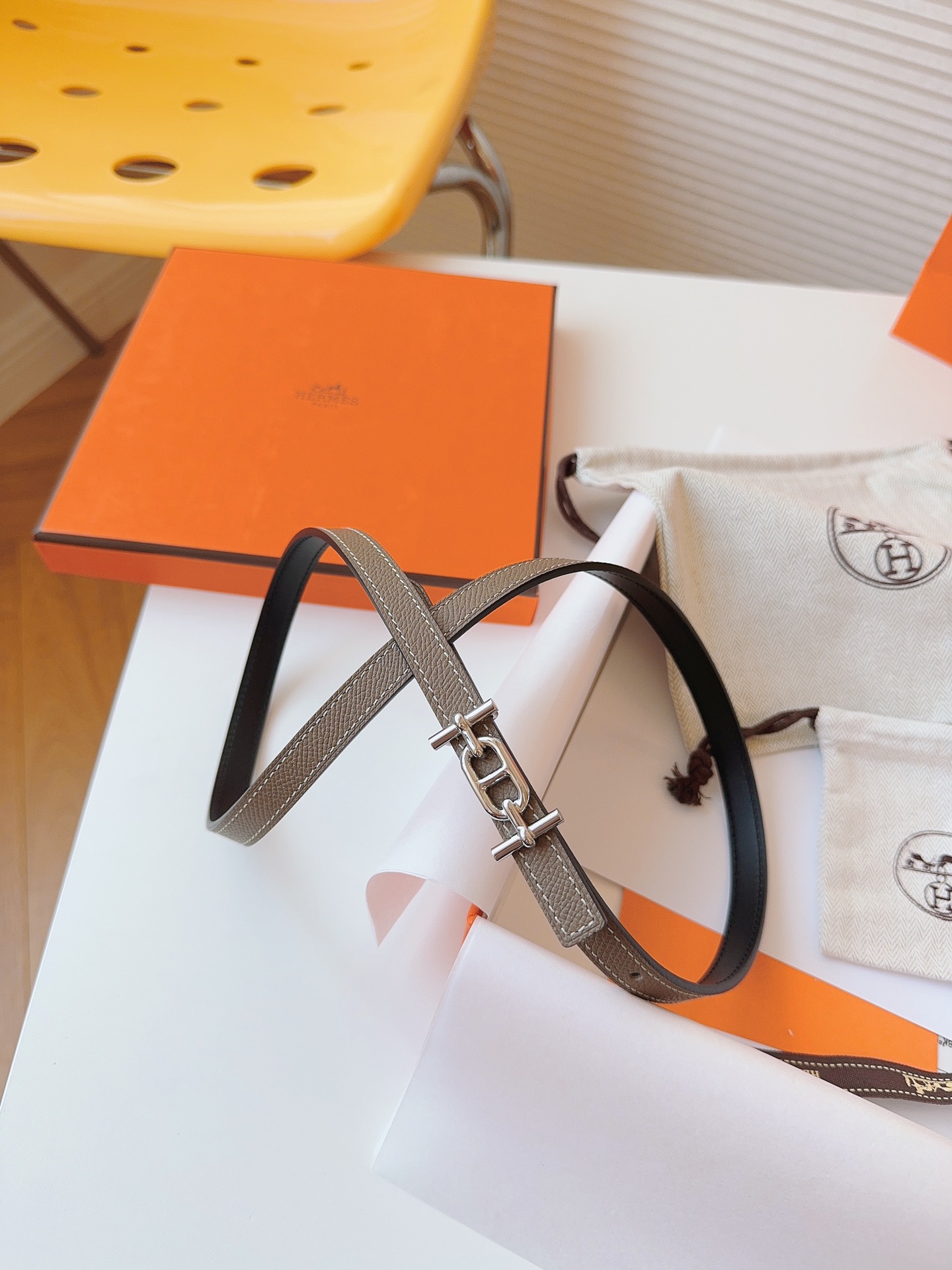 Hermès Female Basic Belt Cow Leather S-m