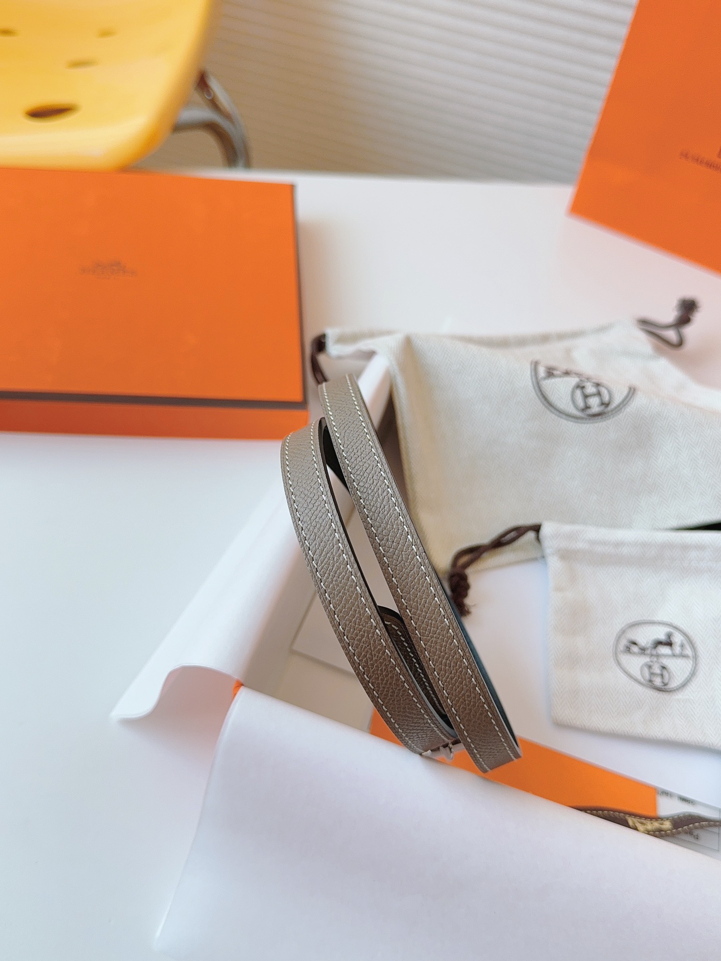 Hermès Female Basic Belt Cow Leather S-m