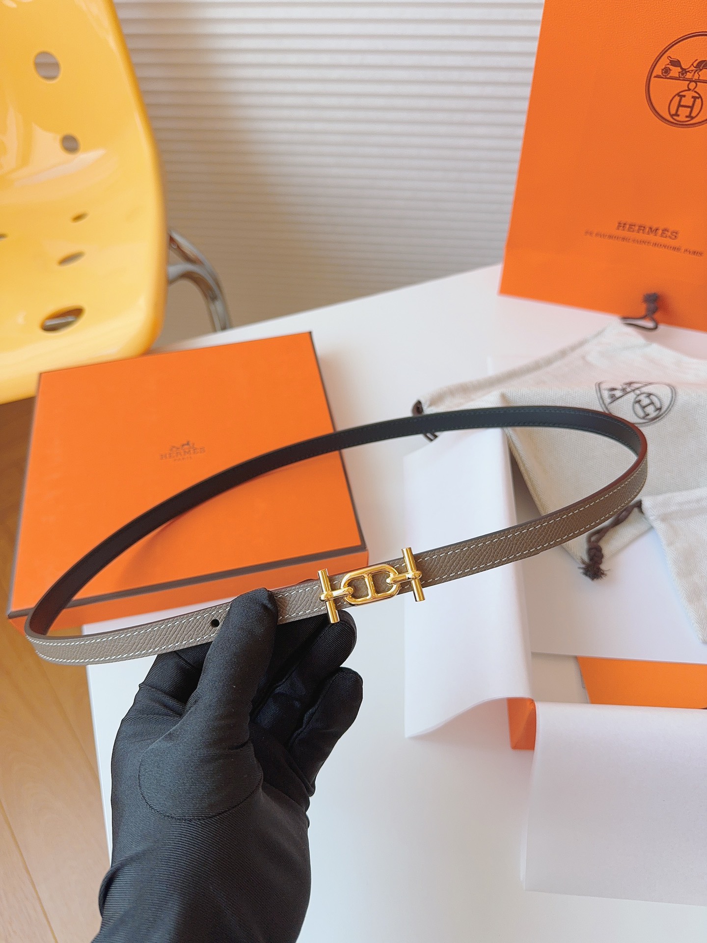 Hermès Female Basic Belt Cow Leather S-m