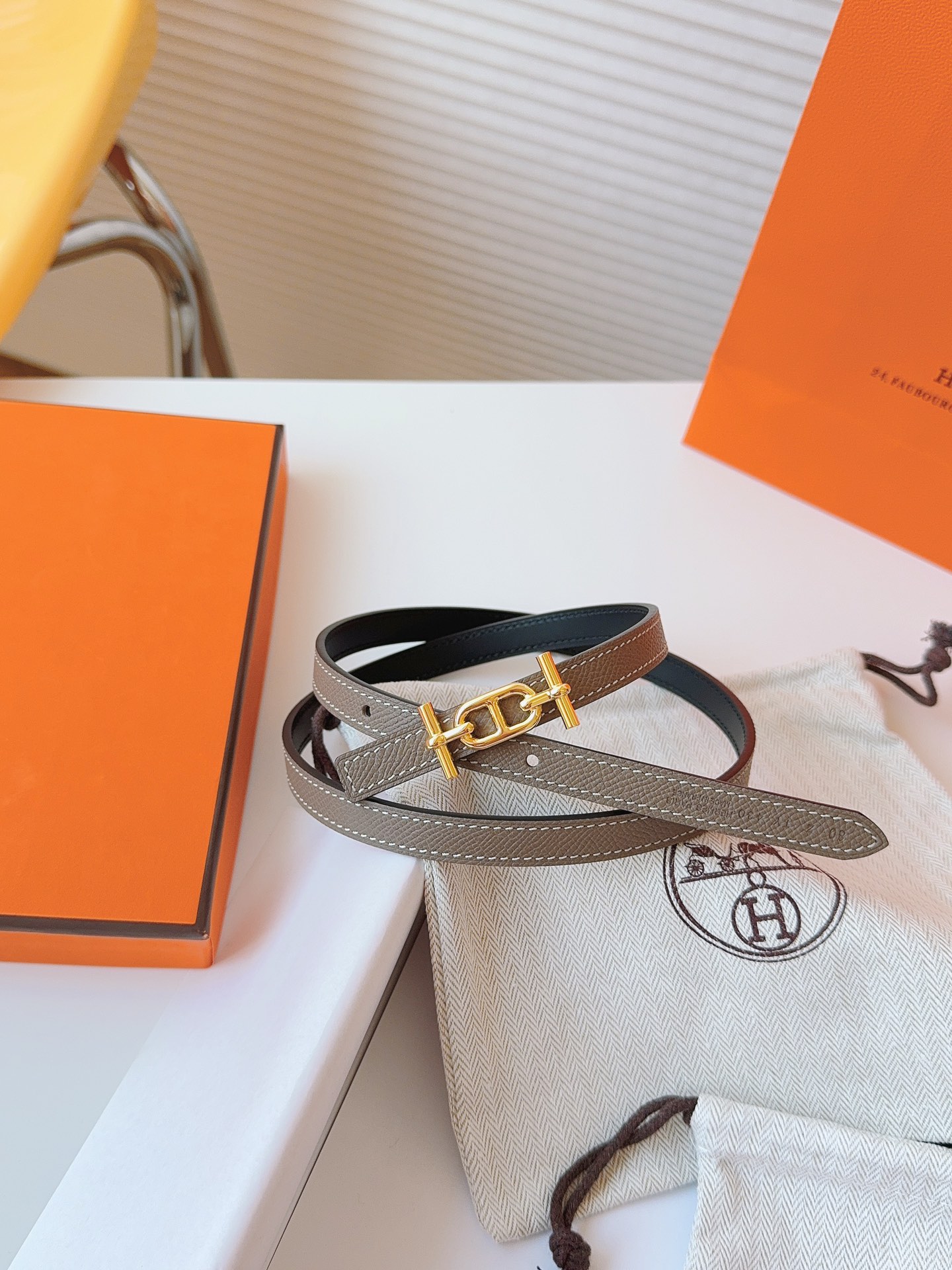 Hermès Female Basic Belt Cow Leather S-m