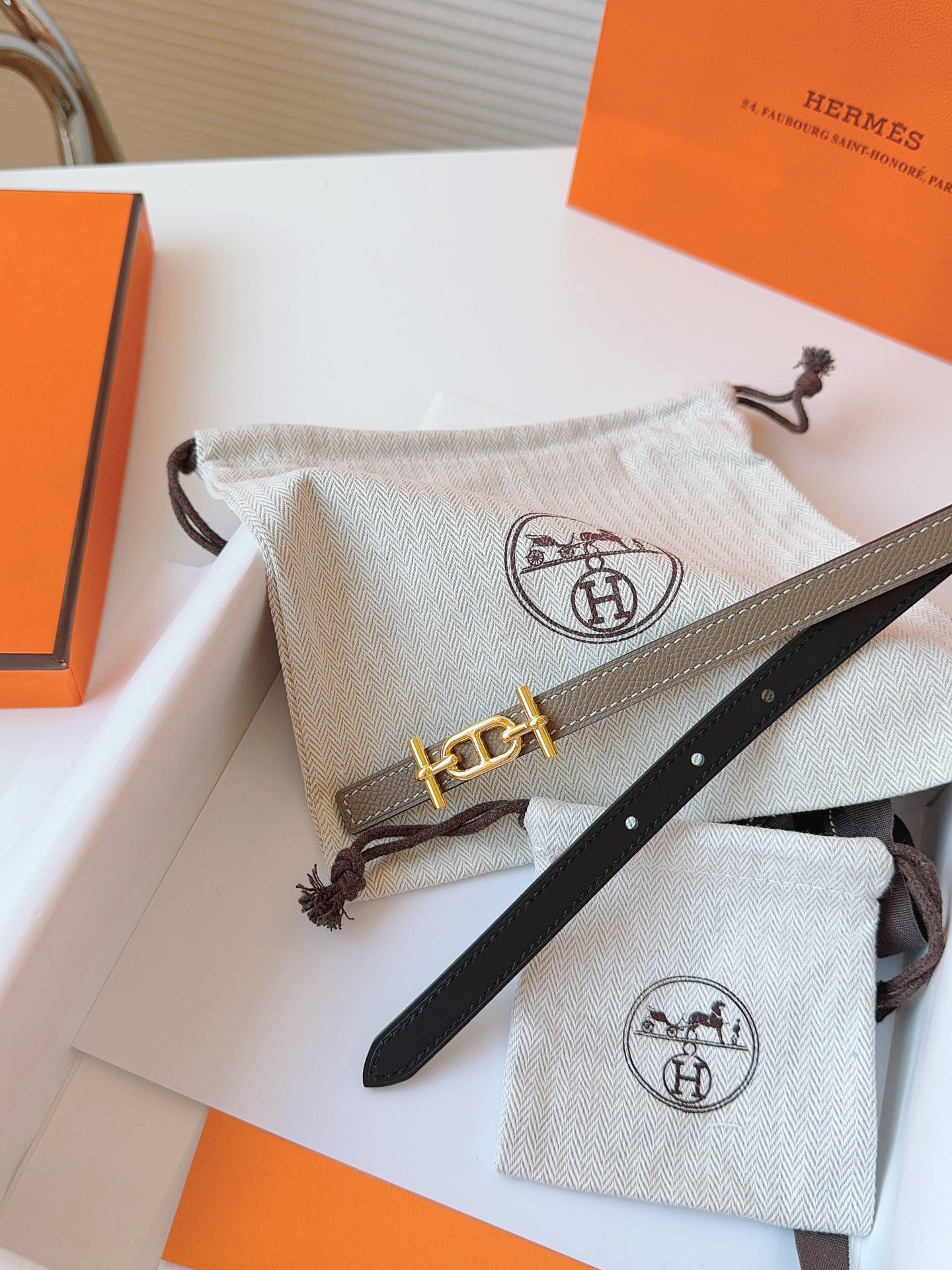 Hermès Female Basic Belt Cow Leather S-m