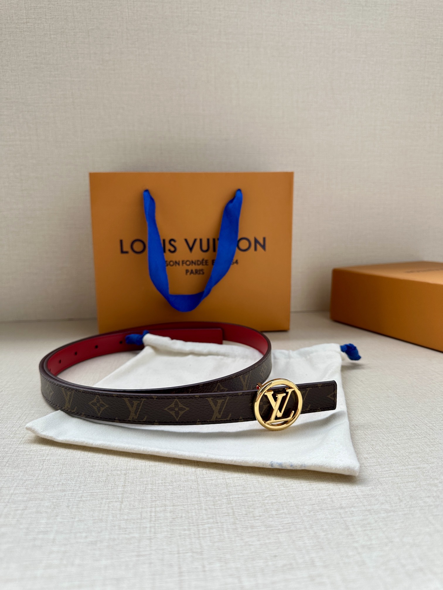 Louis Vuitton Female Basic Belt Cow Leather S-m-l