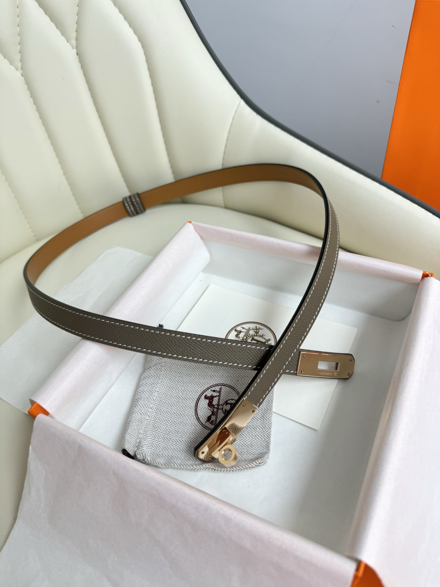 Hermès Female Basic Belt Adjustable 8mm