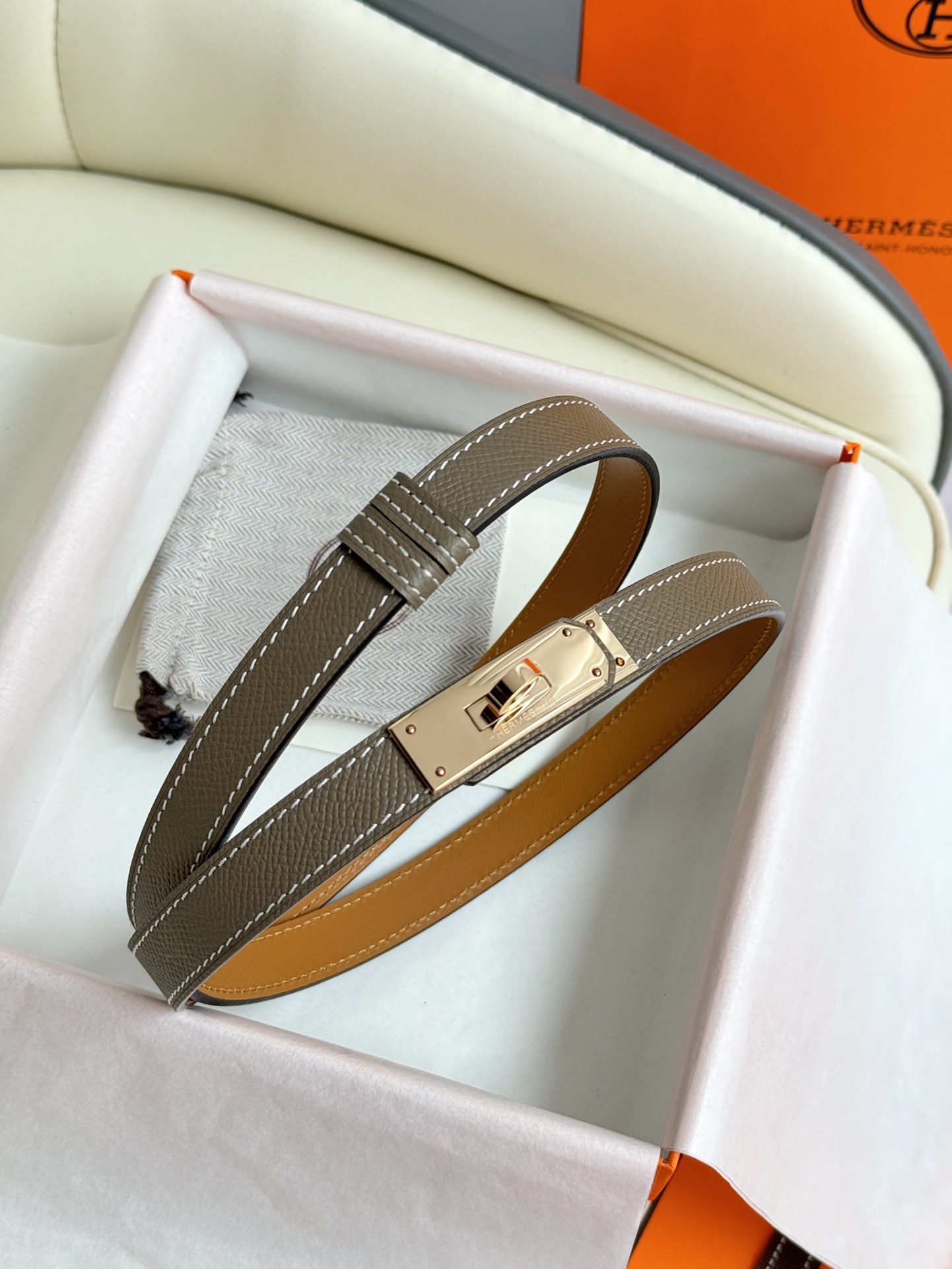 Hermès Female Basic Belt Adjustable 8mm