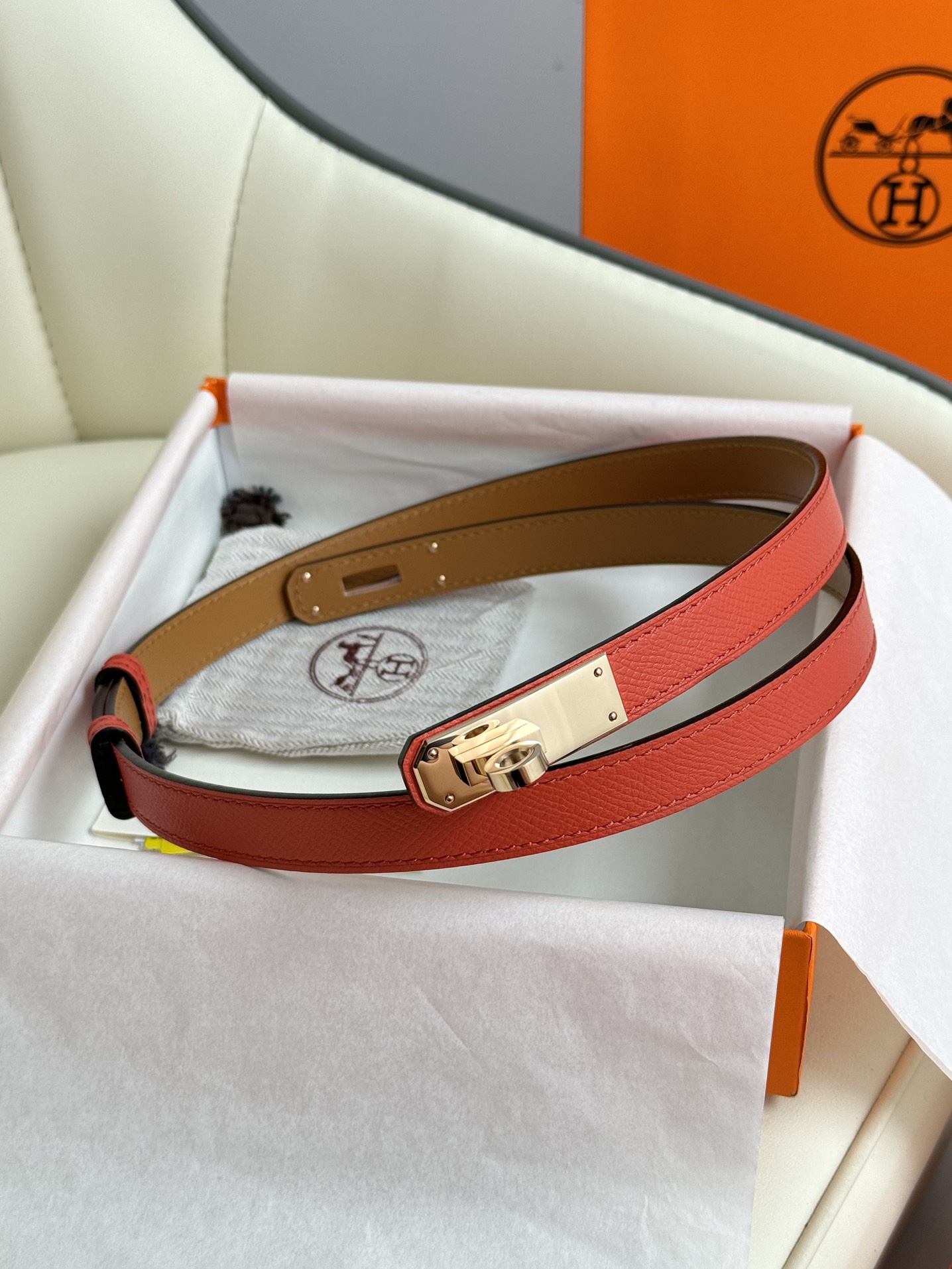 Hermès Female Basic Belt Adjustable 8mm