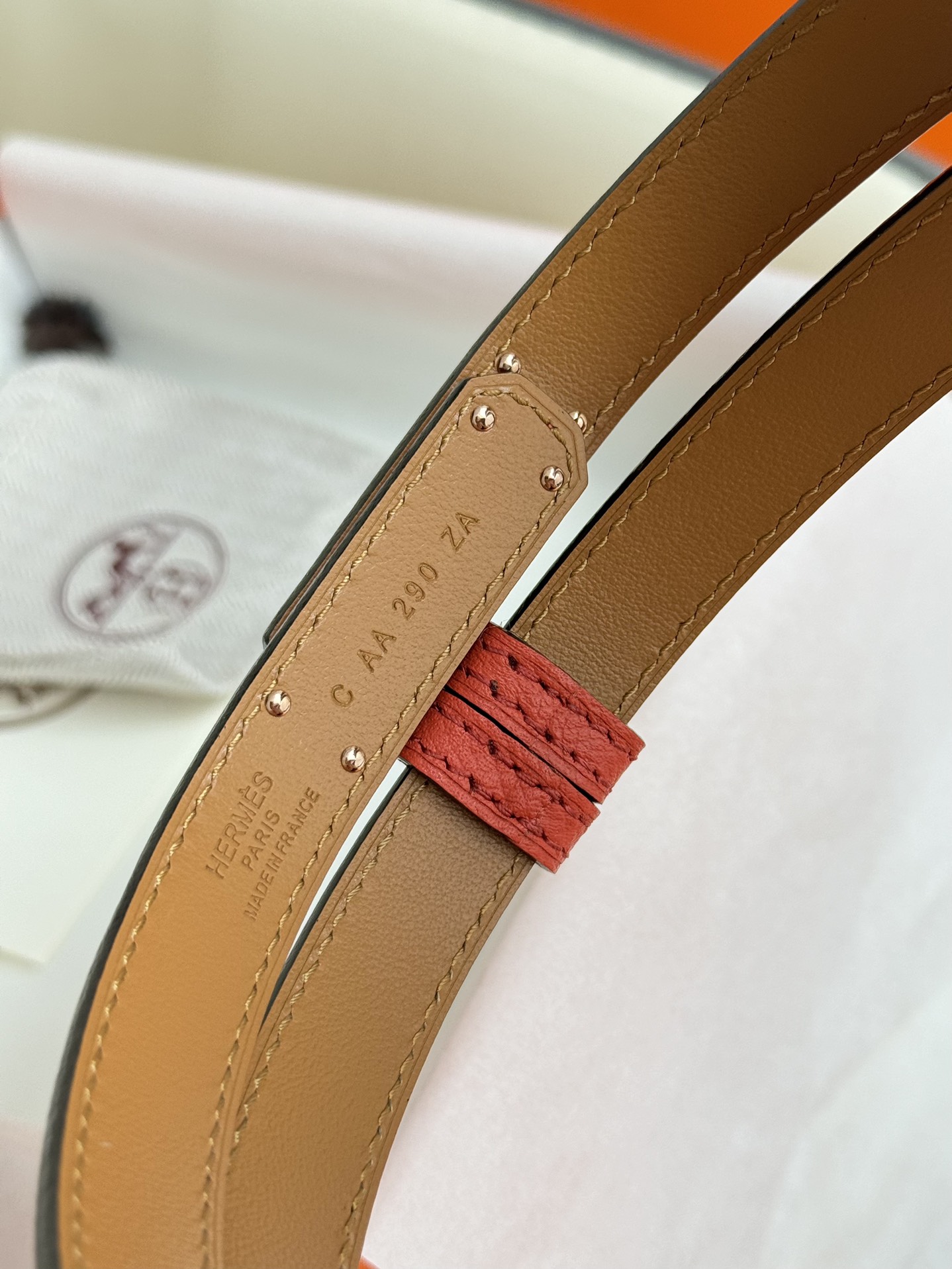 Hermès Female Basic Belt Adjustable 8mm
