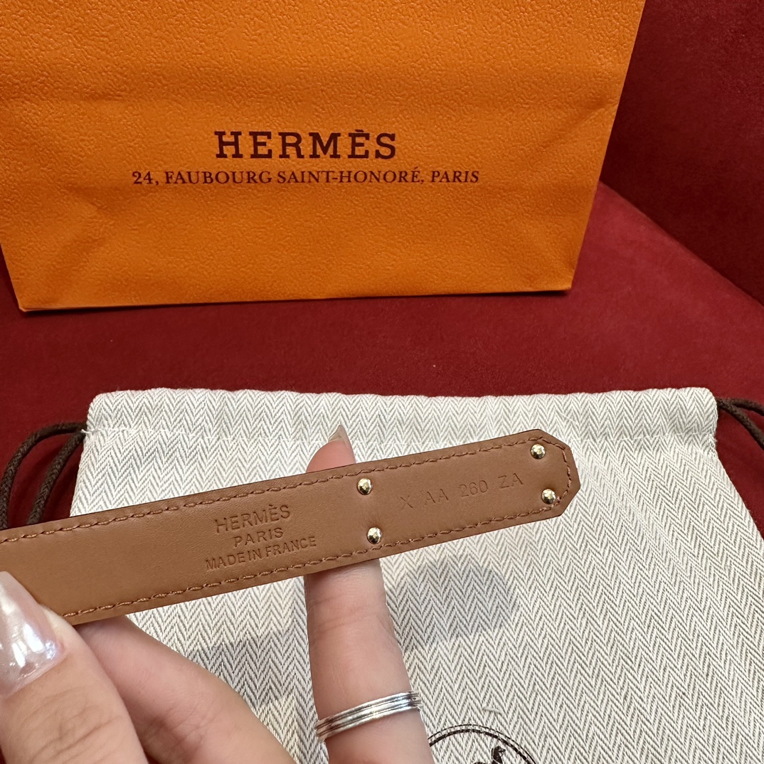 Hermès Female Basic Belt Cow Leather S-m-l