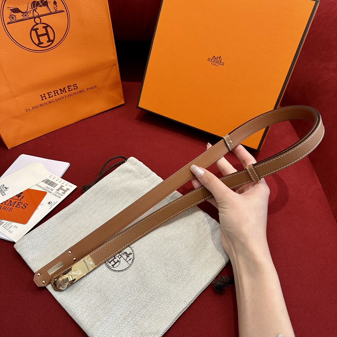 Hermès Female Basic Belt Cow Leather S-m-l