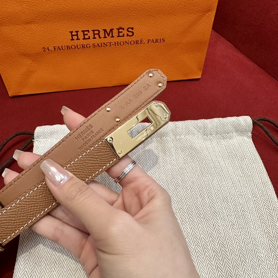 Hermès Female Basic Belt Cow Leather S-m-l