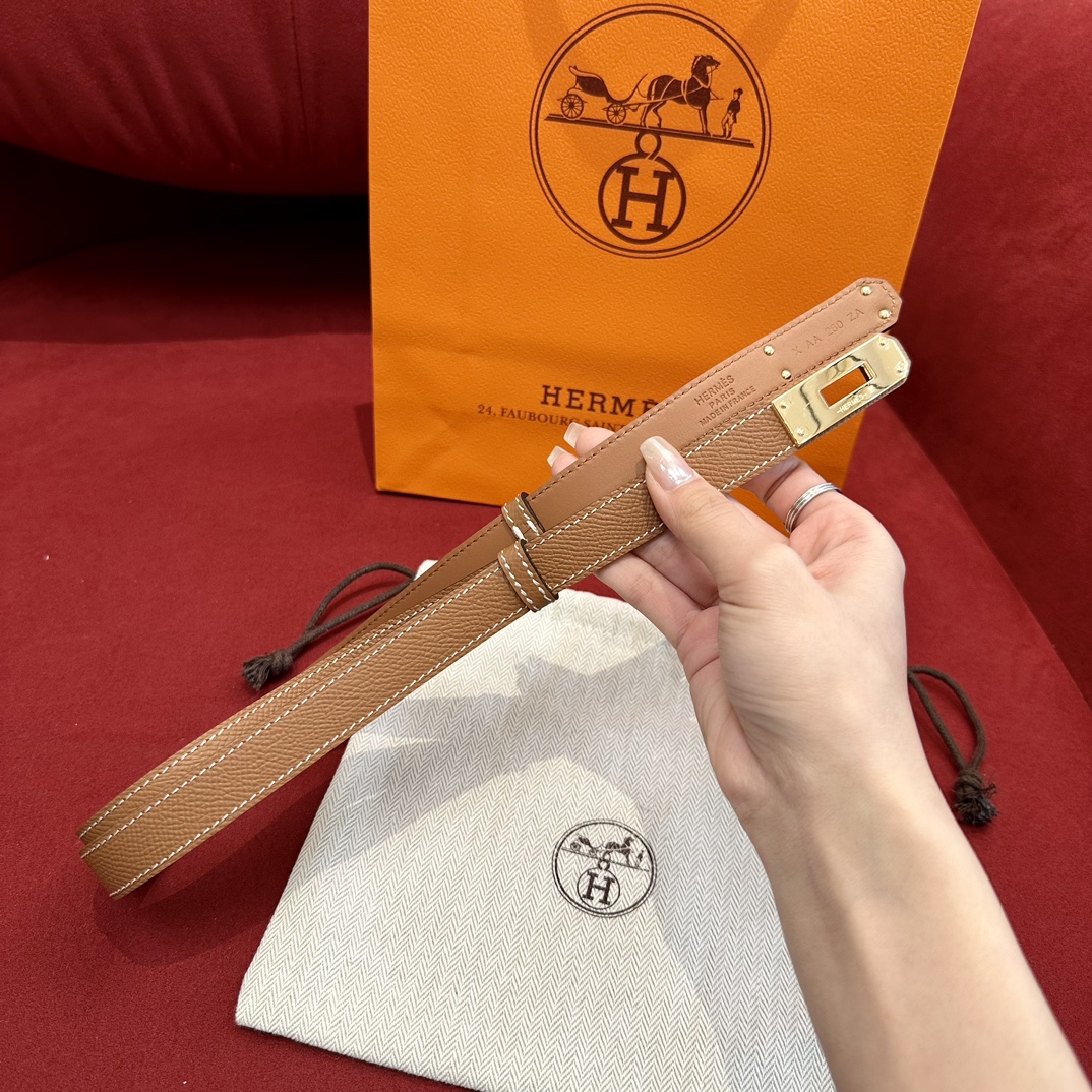 Hermès Female Basic Belt Cow Leather S-m-l