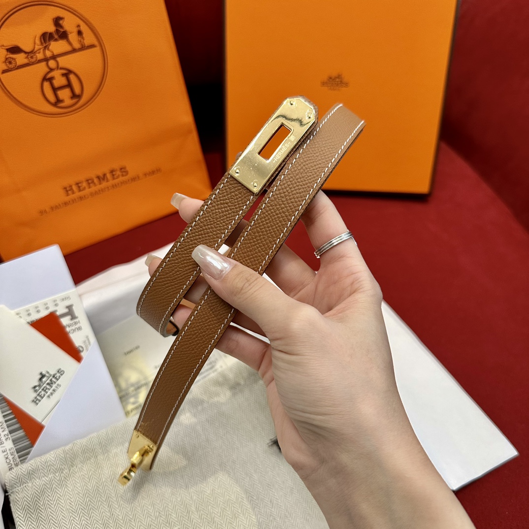 Hermès Female Basic Belt Cow Leather S-m-l