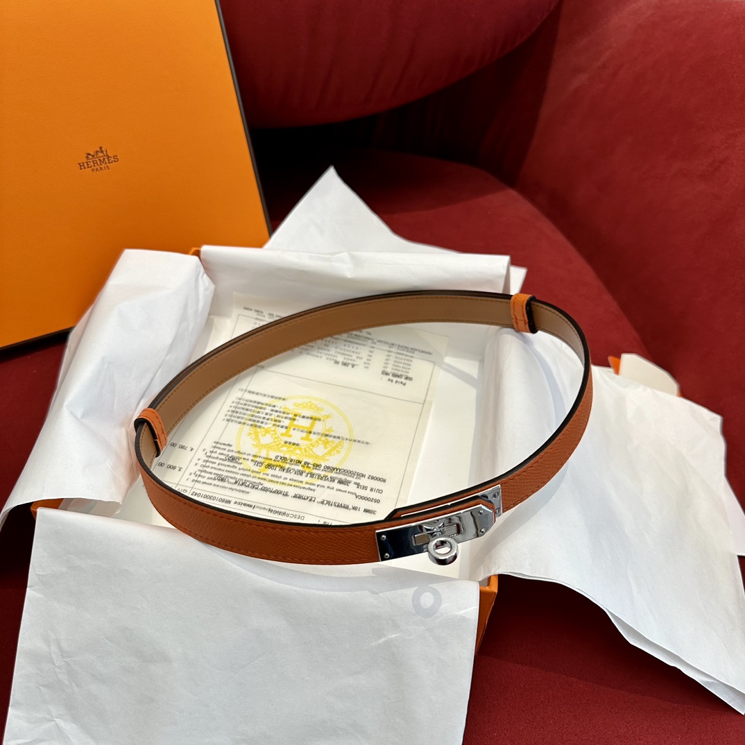 Hermès Female Basic Belt Cow Leather S-m-l
