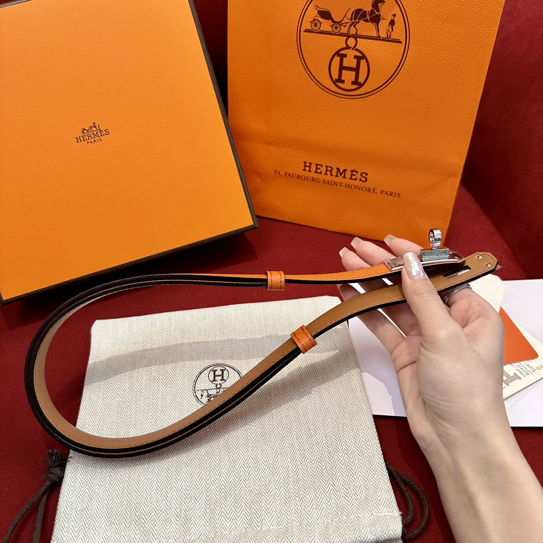 Hermès Female Basic Belt Cow Leather S-m-l