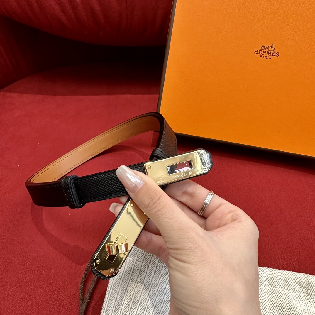 Hermès Female Basic Belt Cow Leather S-m-l