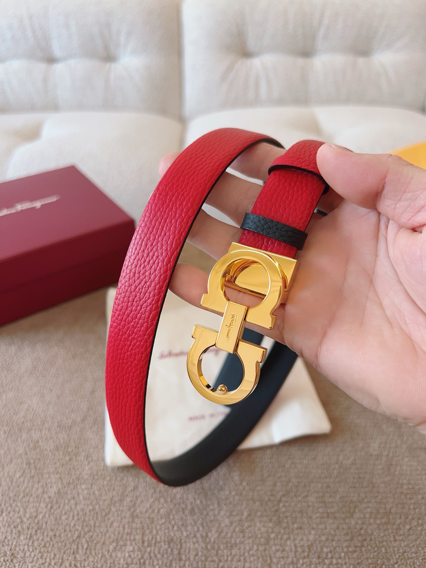 Salvatore Ferragamo Female Basic Belt Cow Leather M