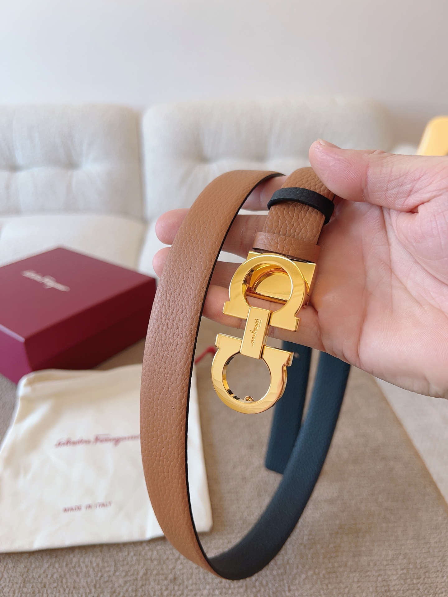 Salvatore Ferragamo Female Basic Belt Cow Leather M