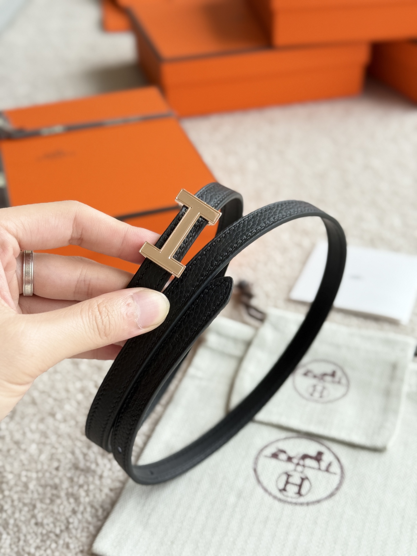 Hermès Female Basic Belt 13mm-s-m
