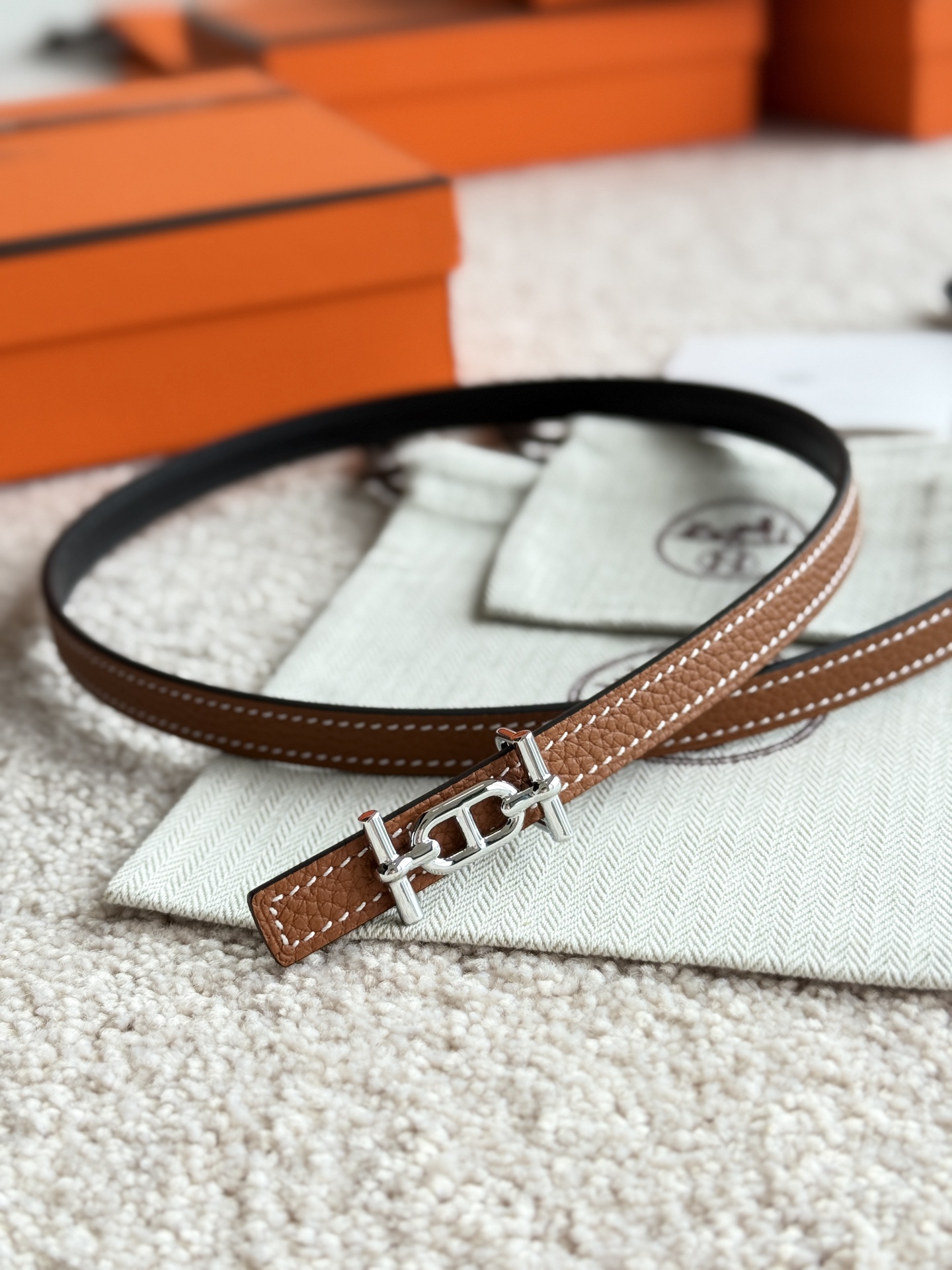 Hermès Female Basic Belt 13mm-s-m