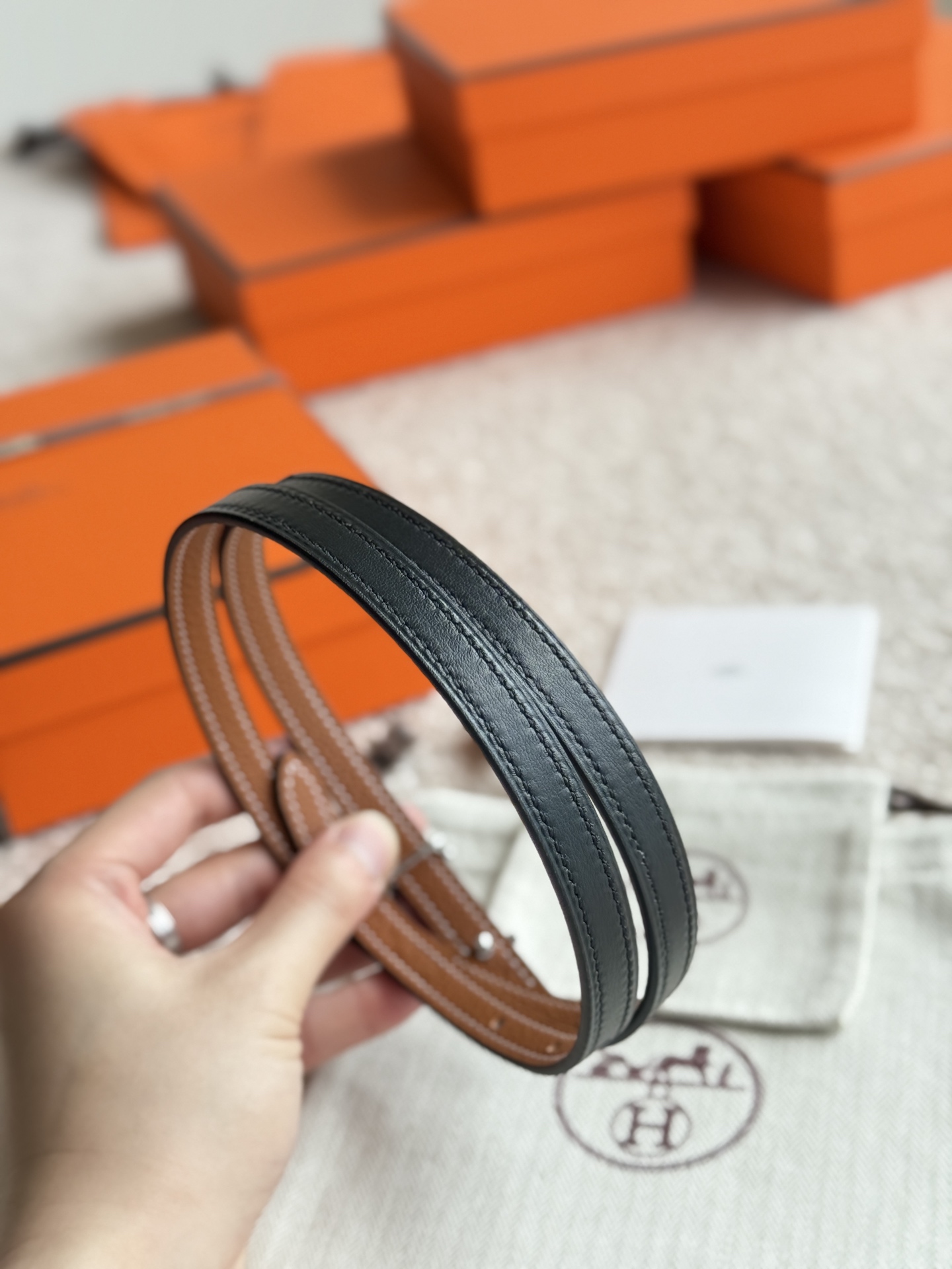 Hermès Female Basic Belt 13mm-s-m