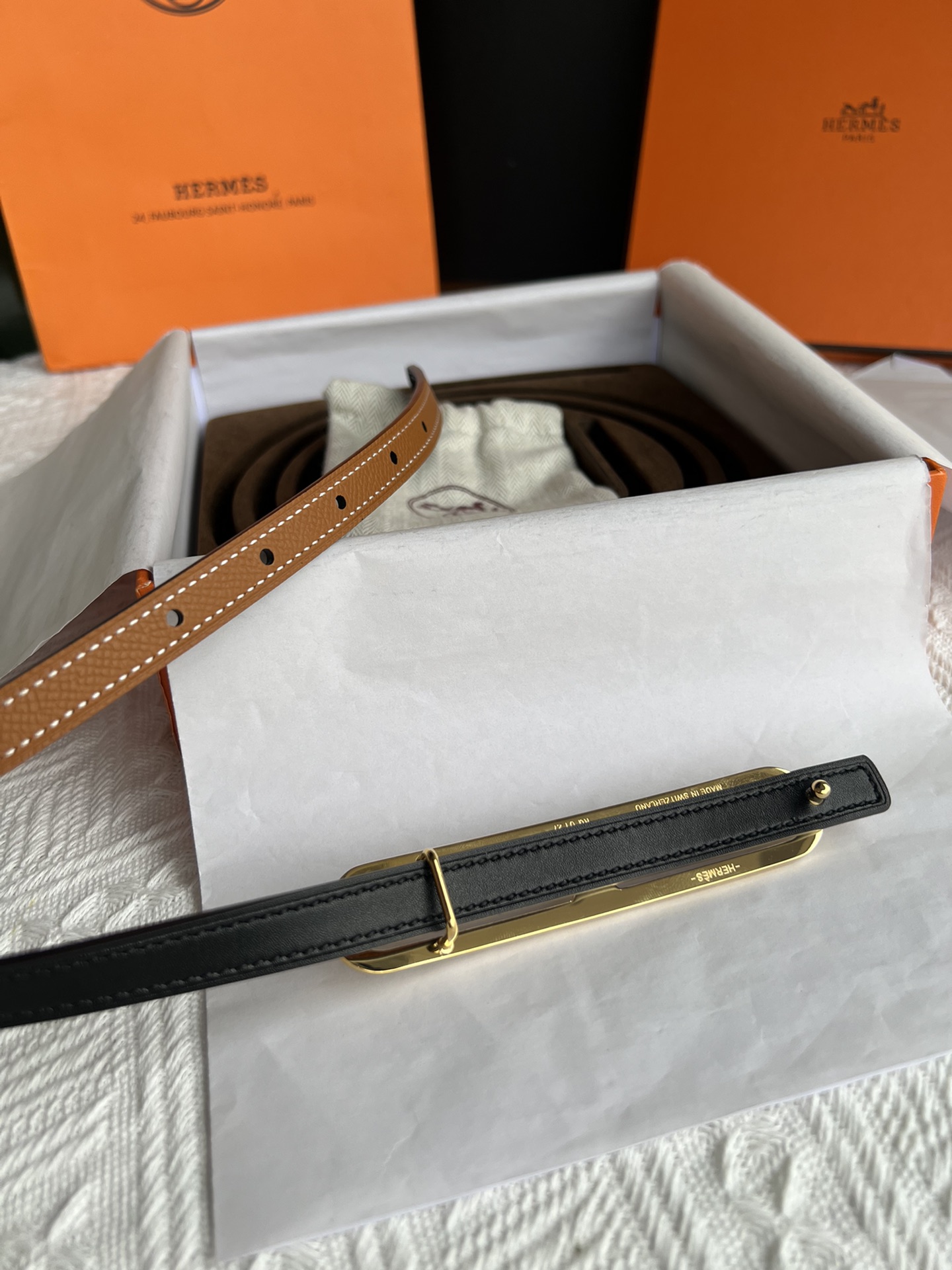 Hermès Female Basic Belt Cow Leather M