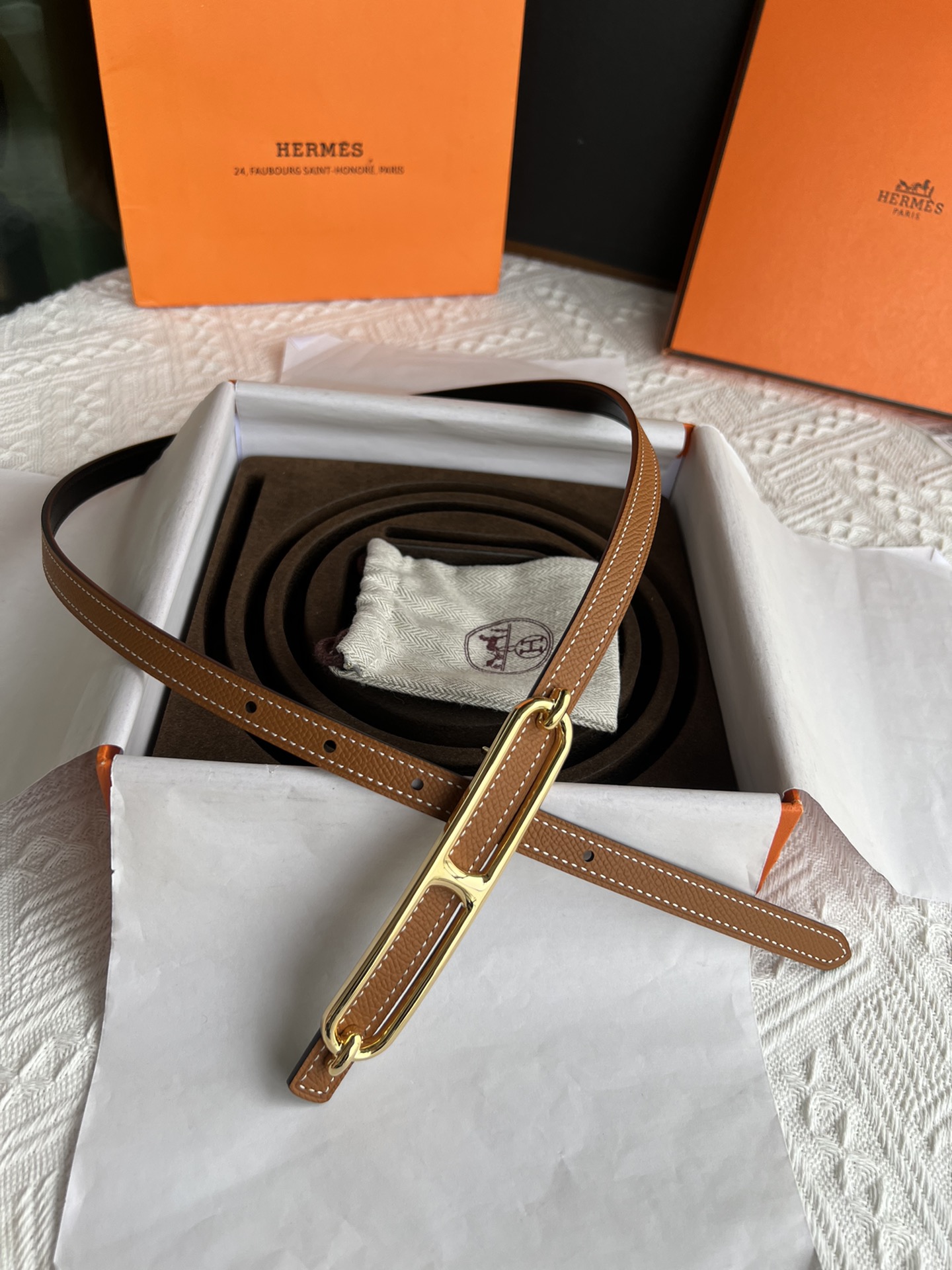 Hermès Female Basic Belt Cow Leather M